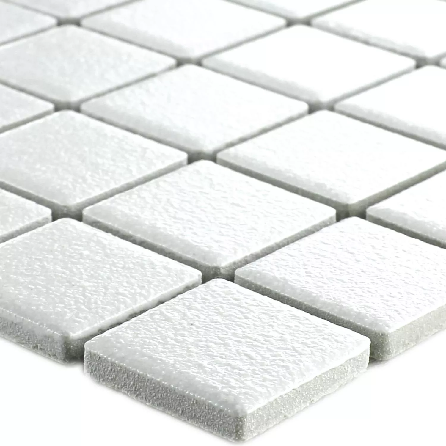 Sample Mosaic Tiles Ceramic White Non-Slip Uni