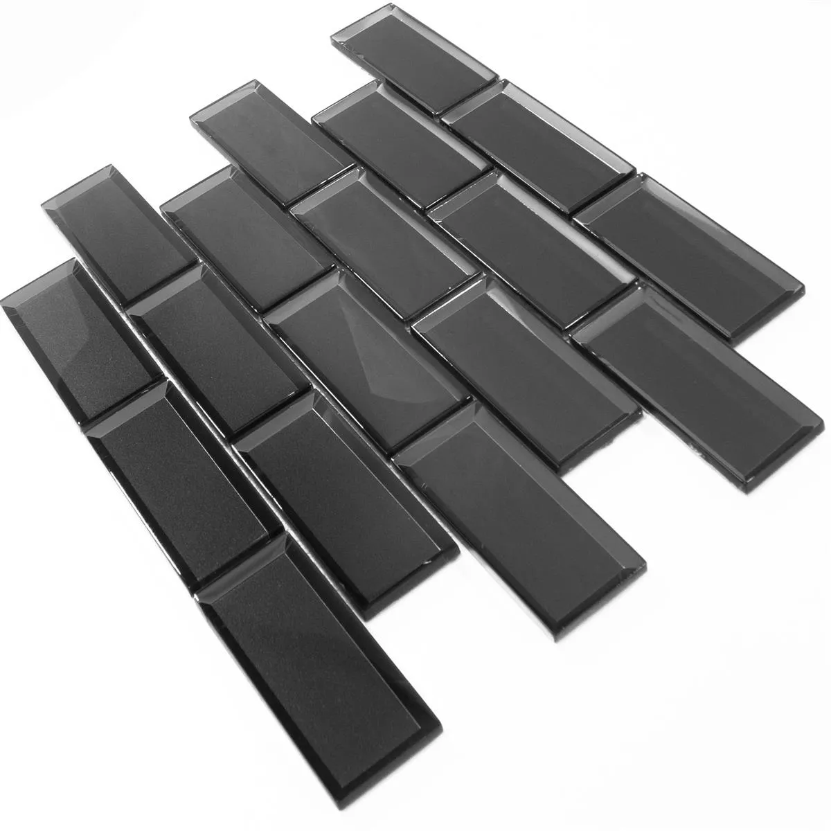 Glass Mosaic Tiles San Marino Anthracite