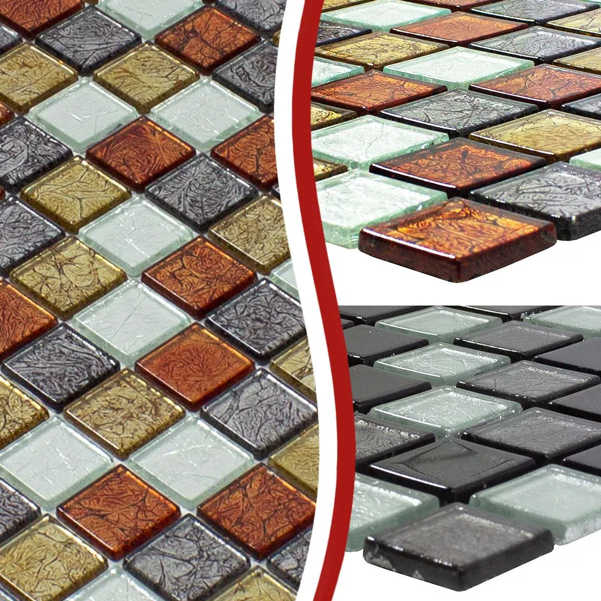 Sample Mosaic Tiles Glass Bonnie Crystal Structure