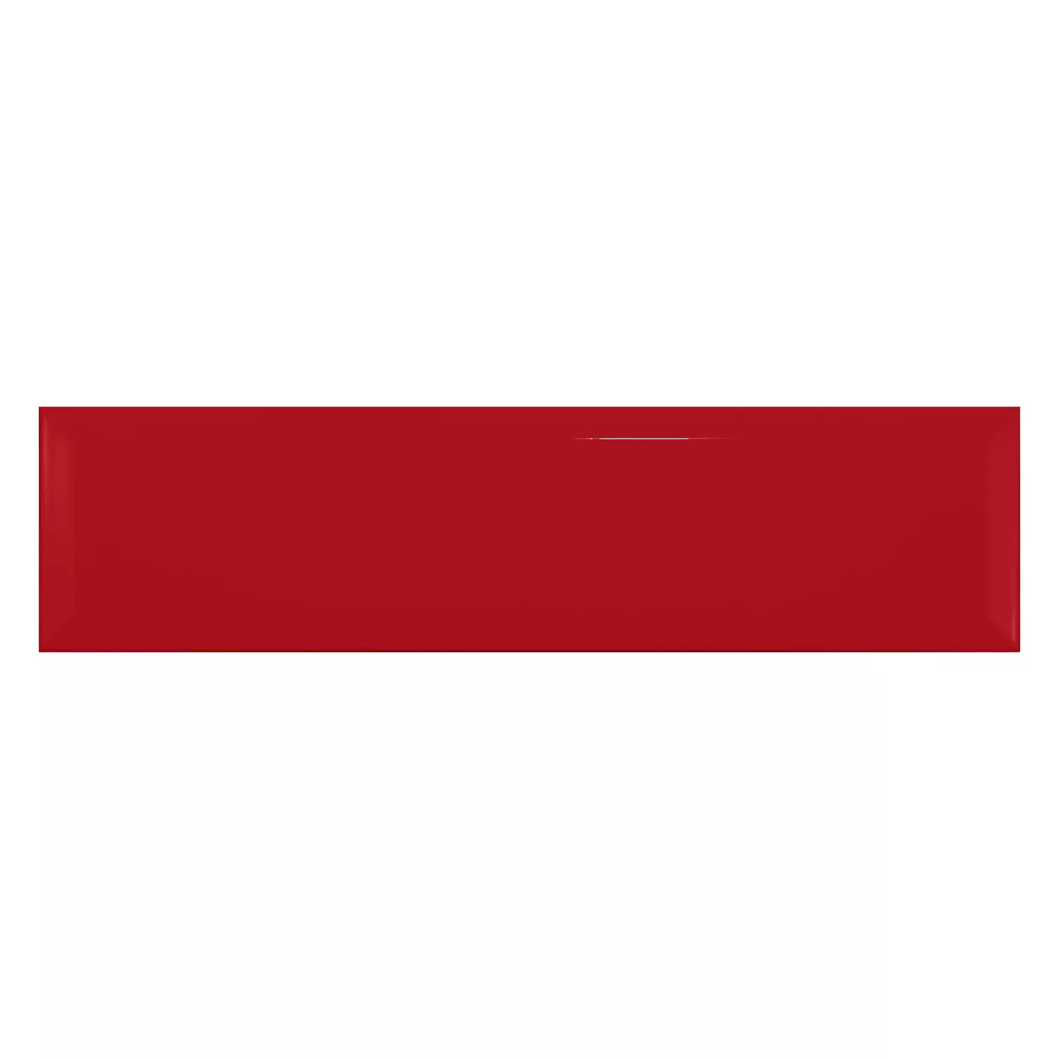 Metro tile Red Glossy 7,5x30 cm Facet Freiberg Fuego