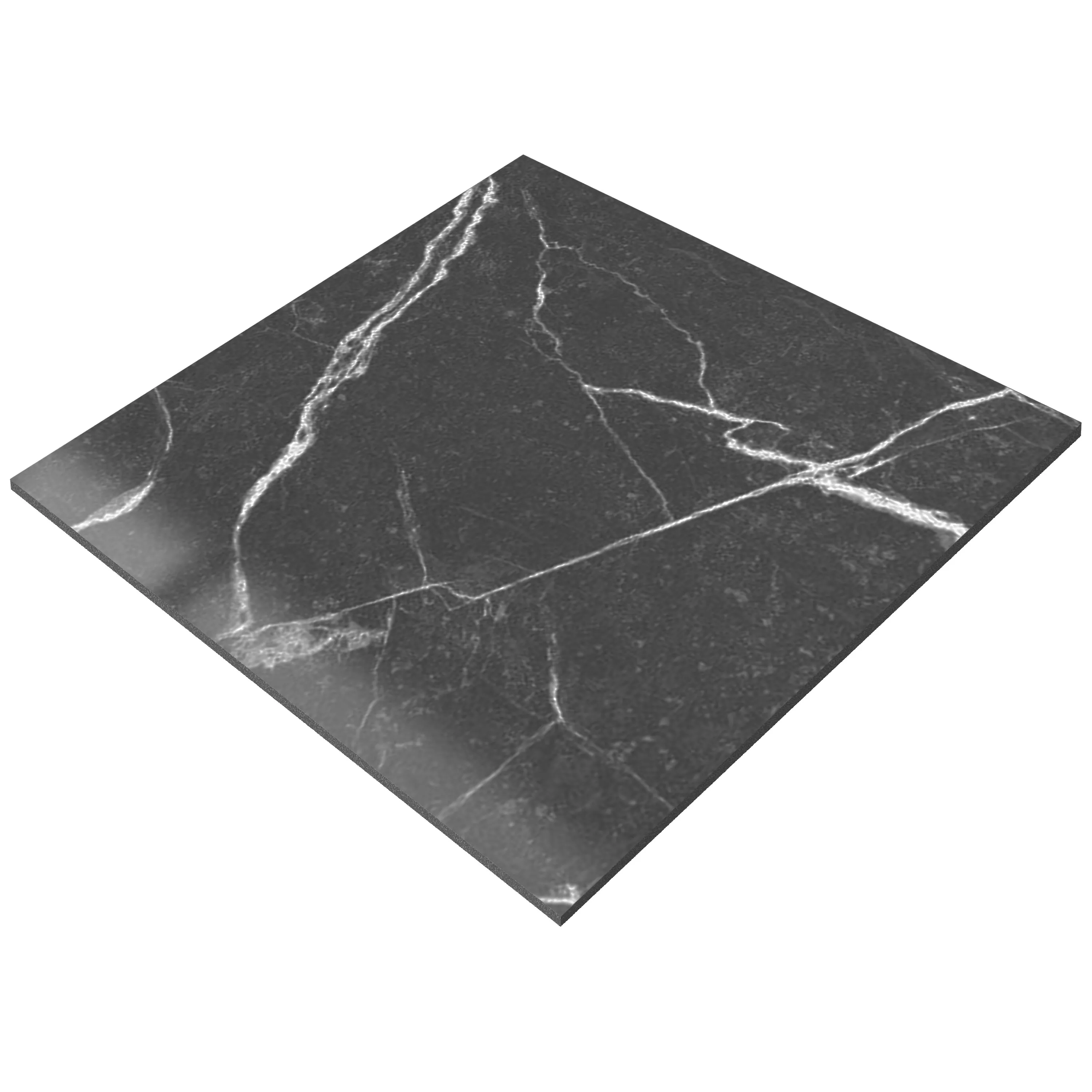 Floor Tiles Santana Marble Optic Polished Dark Grey 60x60cm