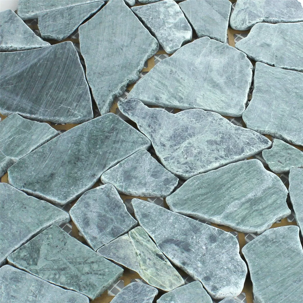 Mosaic Tiles Broken Marble Verde Guatemala