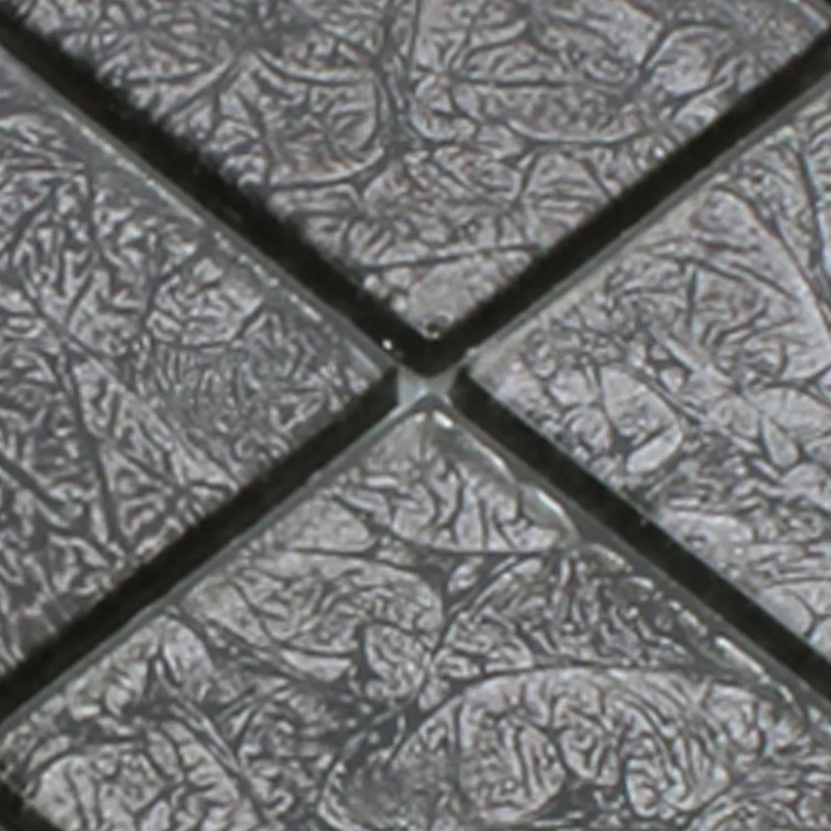 Sample Mosaic Tiles Glass Kandila Black 