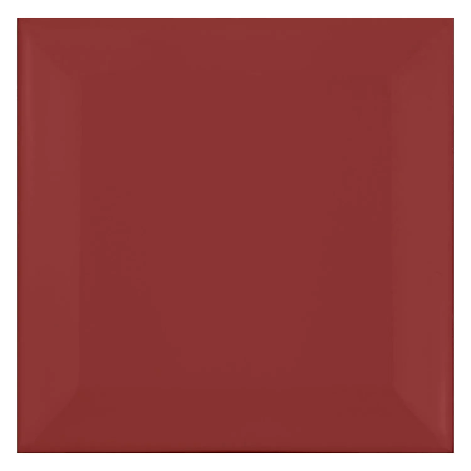 Metro tile Red Mat 10x10 cm Facet Catarina Burdeos