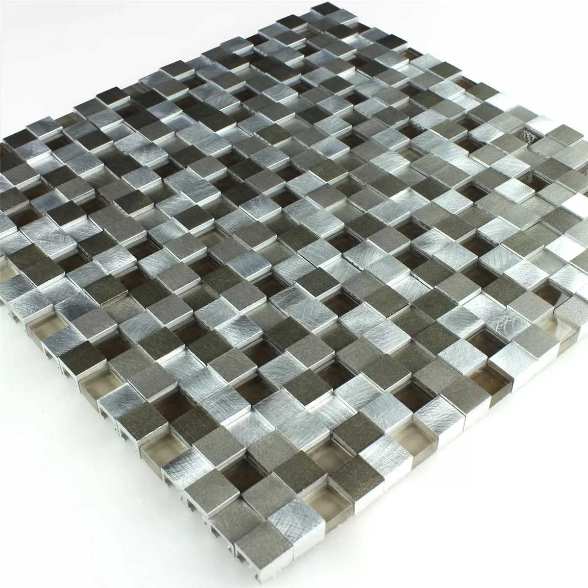 Design Tiles Aluminium Alu Glass 3D Mosaic