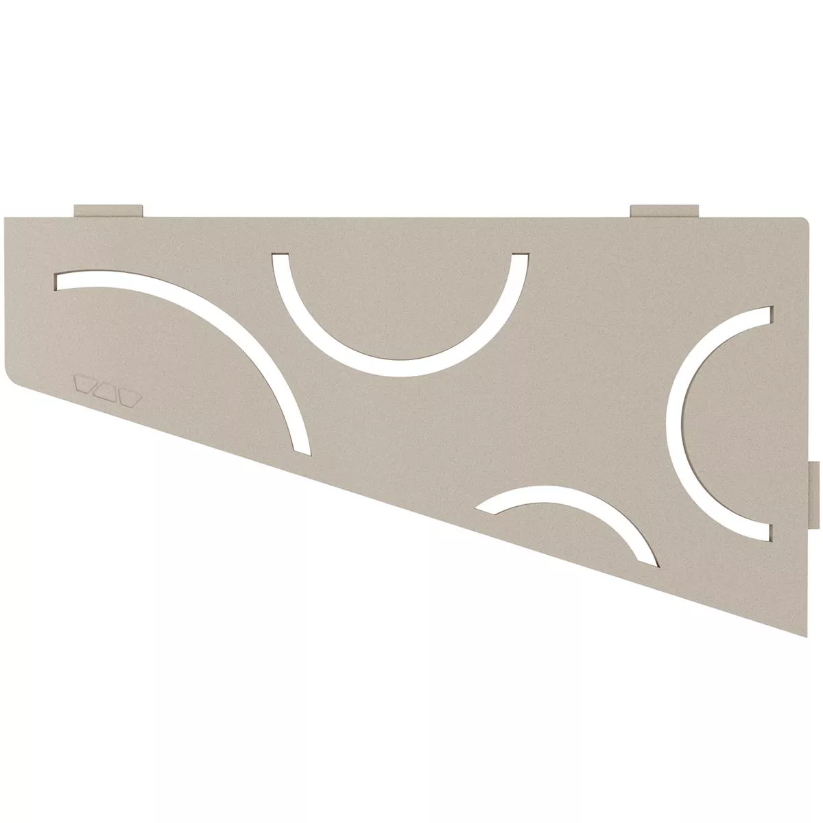 Wall shelf shower shelf Schlüter 4eck 15,4x29,5cm Curve Cream