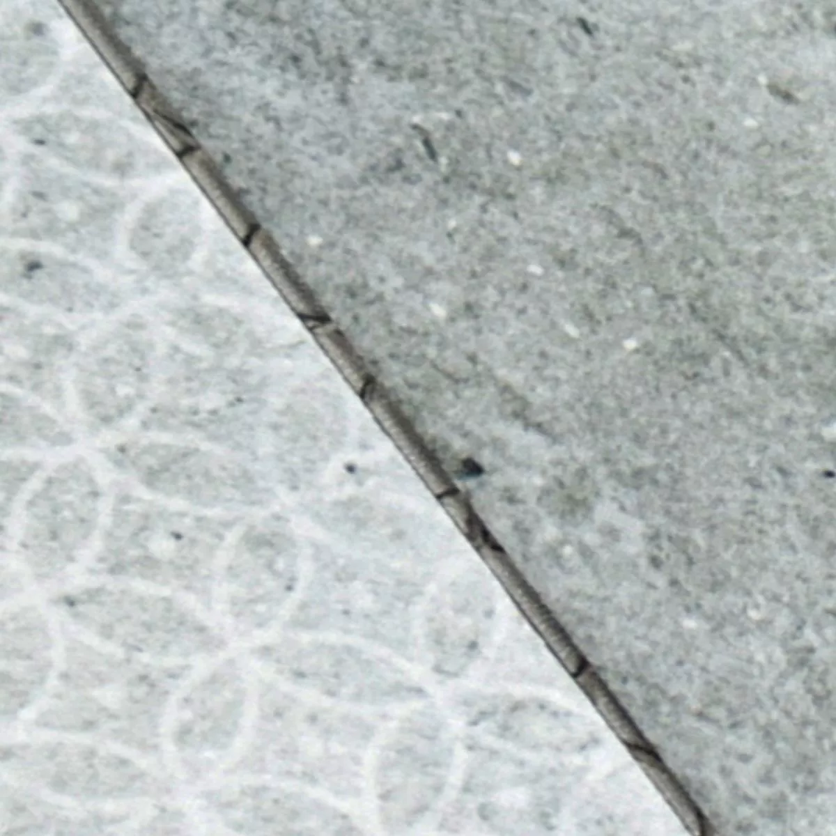 Sample Ceramic Mosaic Tiles Campeche Cement Optic Grey