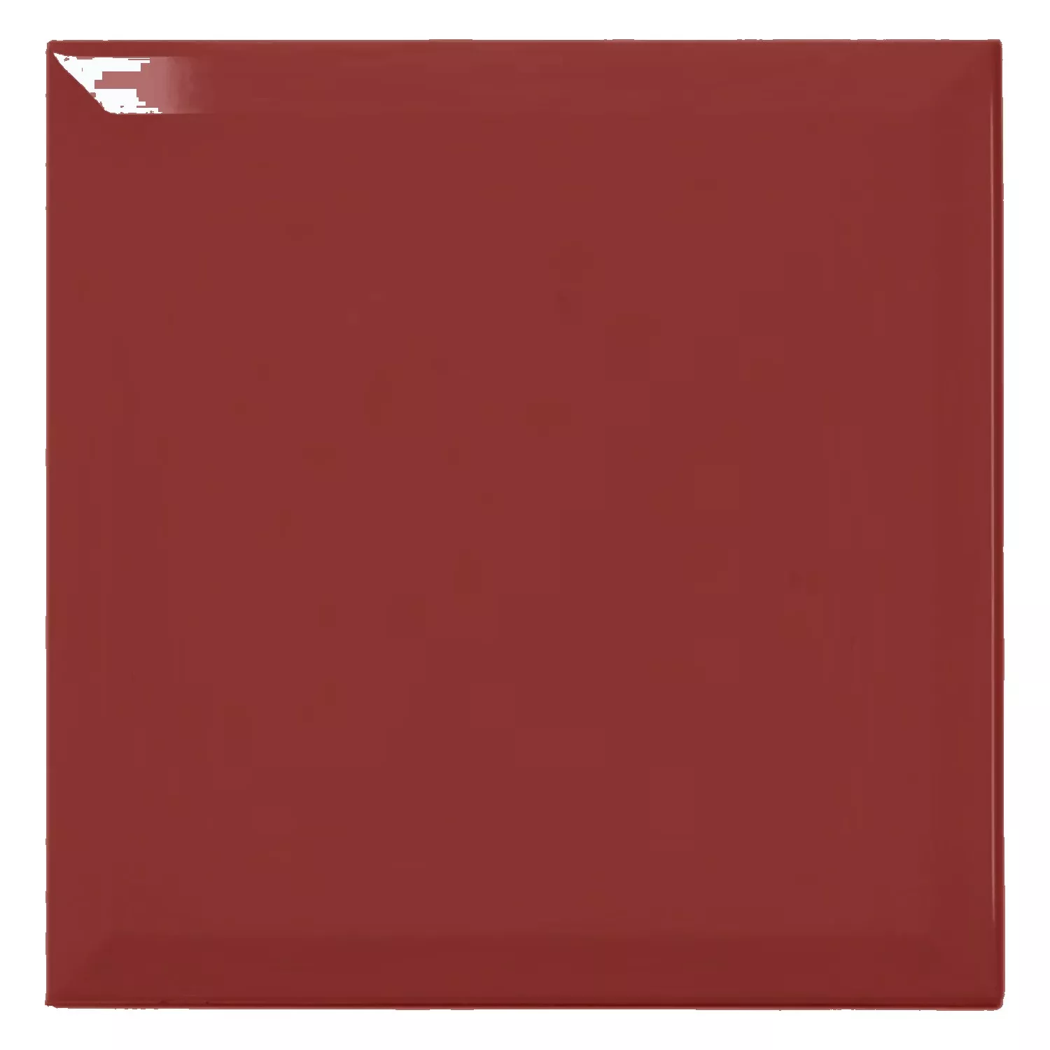 Metro tile Red Glossy 20x20 cm Facet Freetown Burdeos