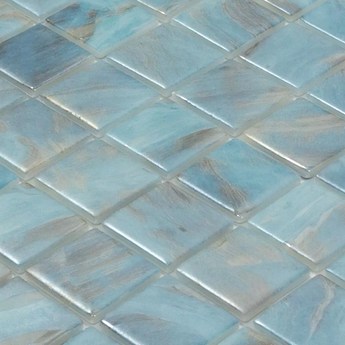 Glass Swimming Pool Mosaic Alassio Blue 38