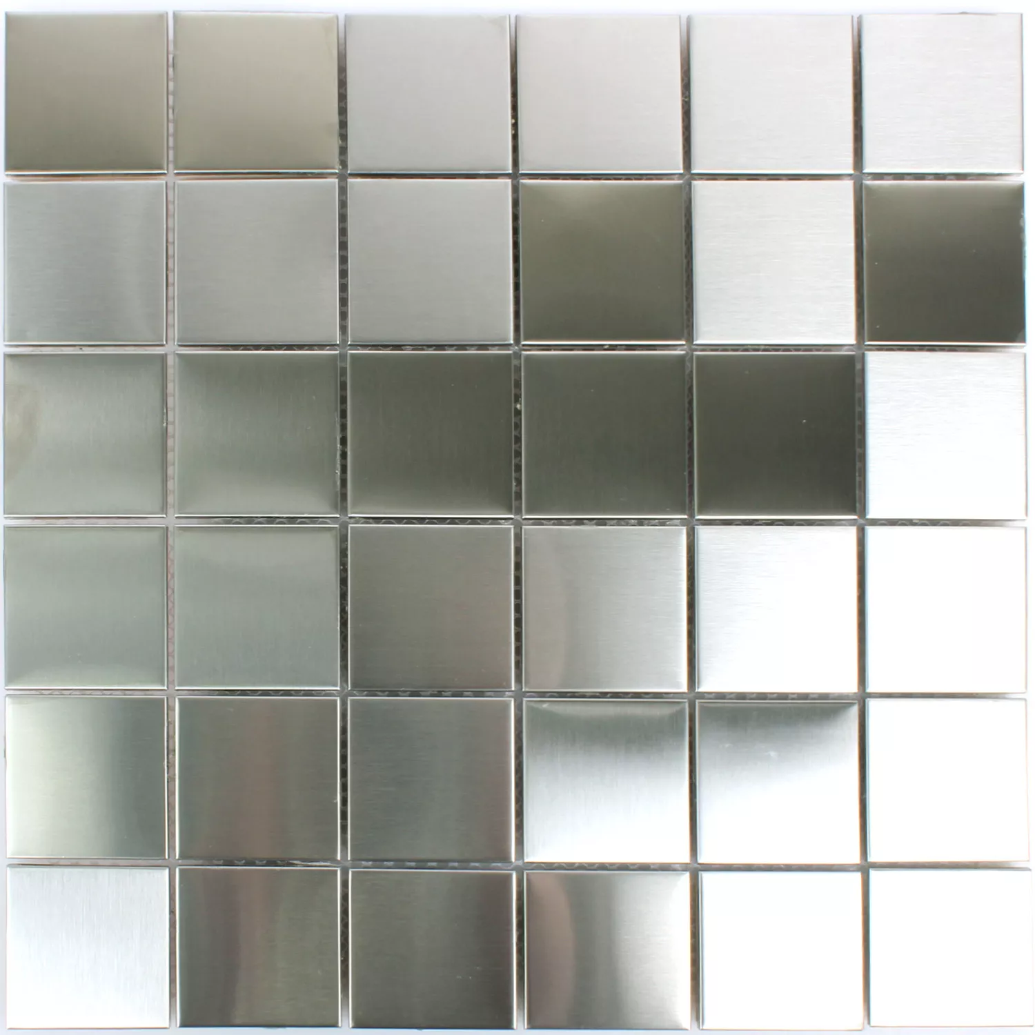 Sample Stainless Steel Mosaic Tiles Glossy Square 48