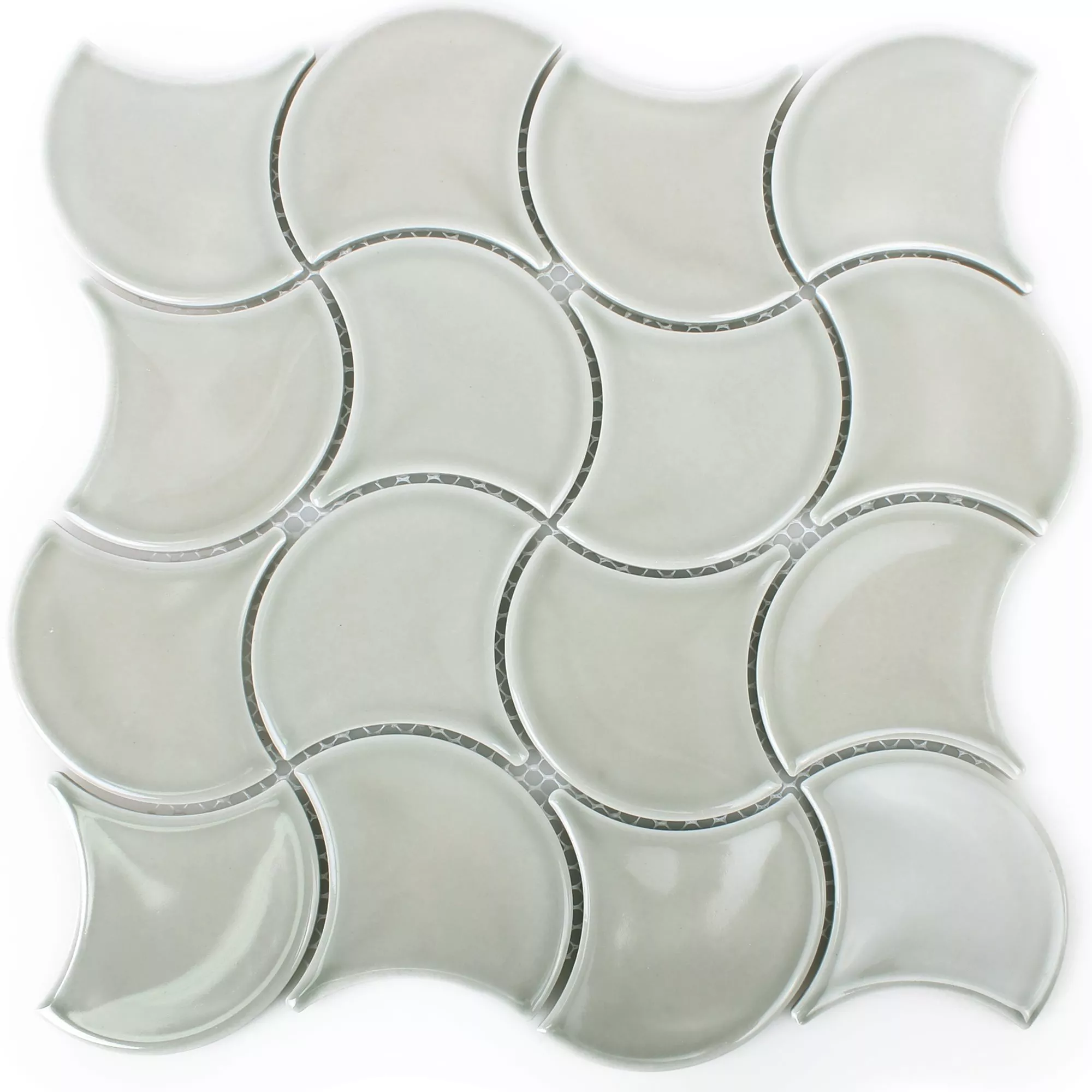 Sample Ceramic Mosaic Tiles Toledo Wave Grey