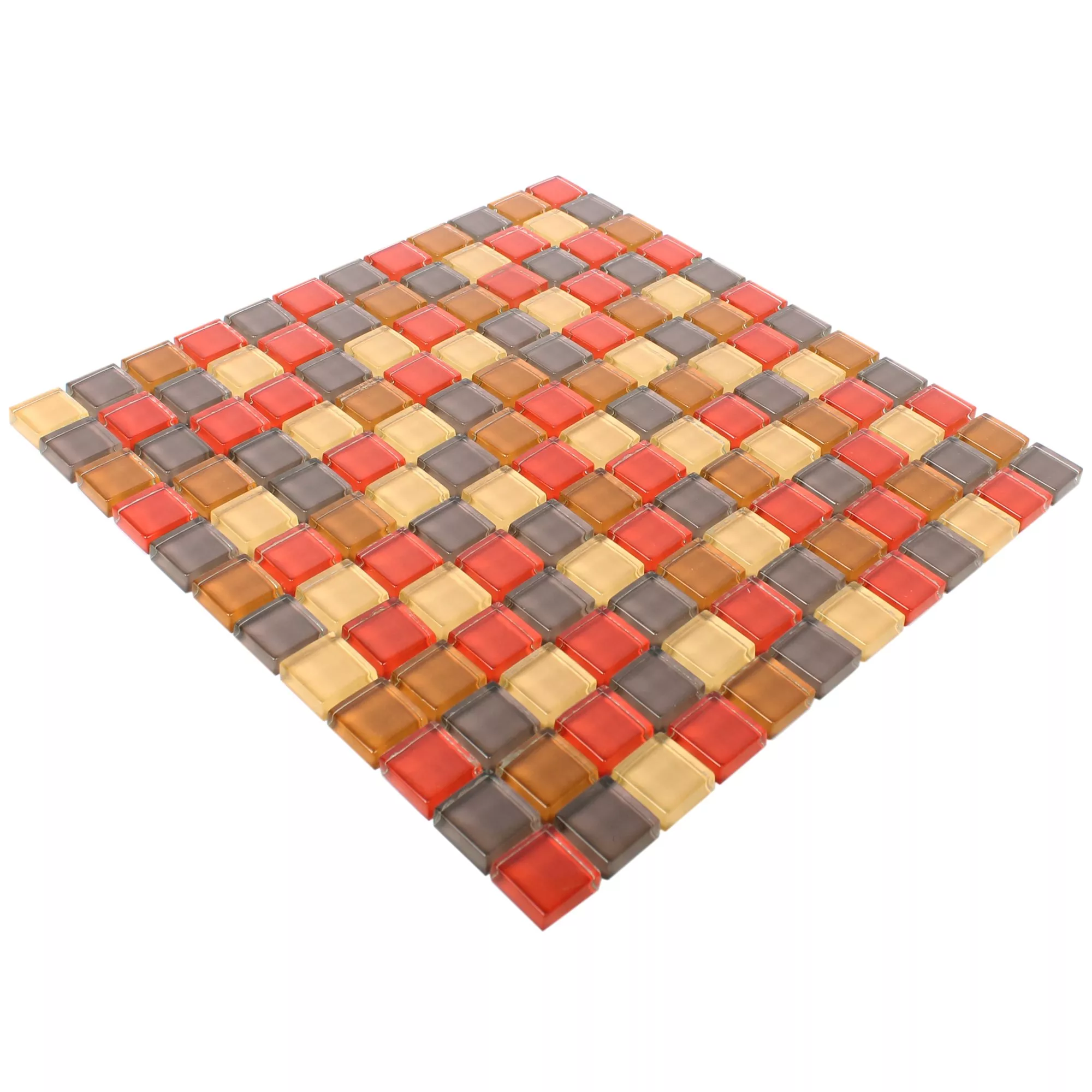 Sample Mosaic Tiles Glass  Red Mix