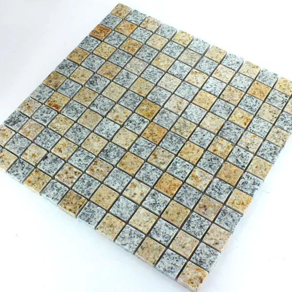 Sample Mosaic Tiles Granit  Yellow Grey