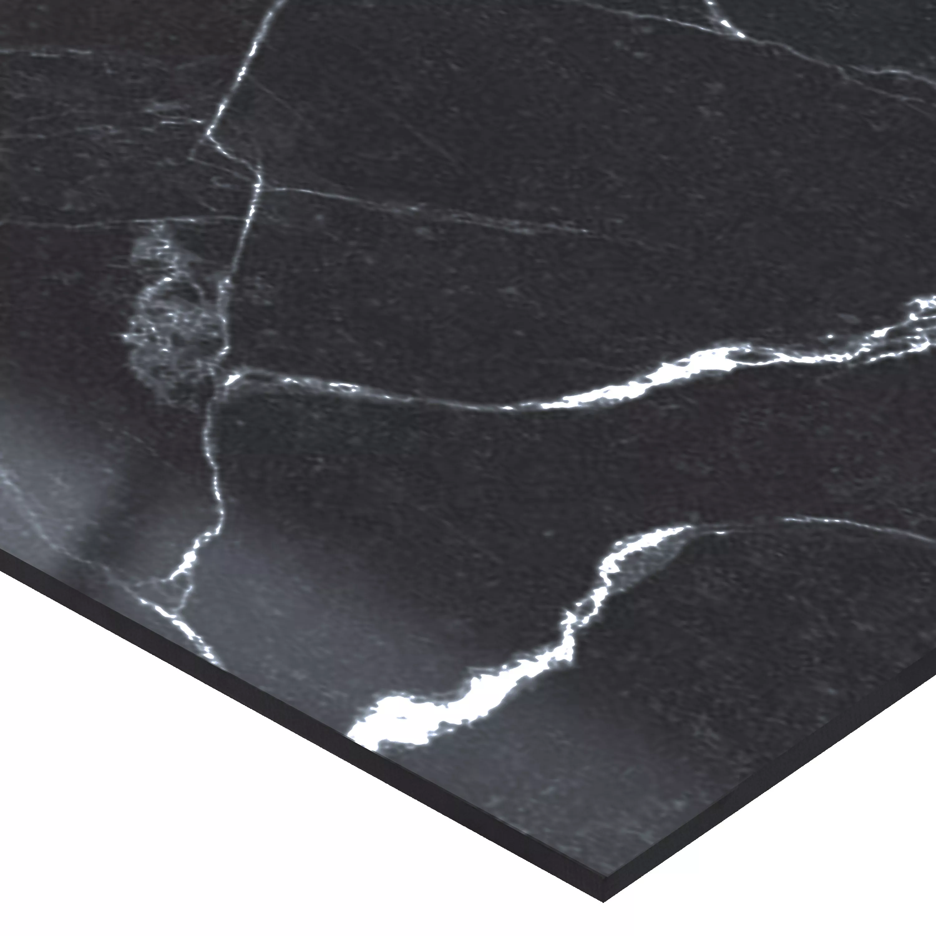 Floor Tiles Santana Marble Optic Polished Anthracite 60x60cm