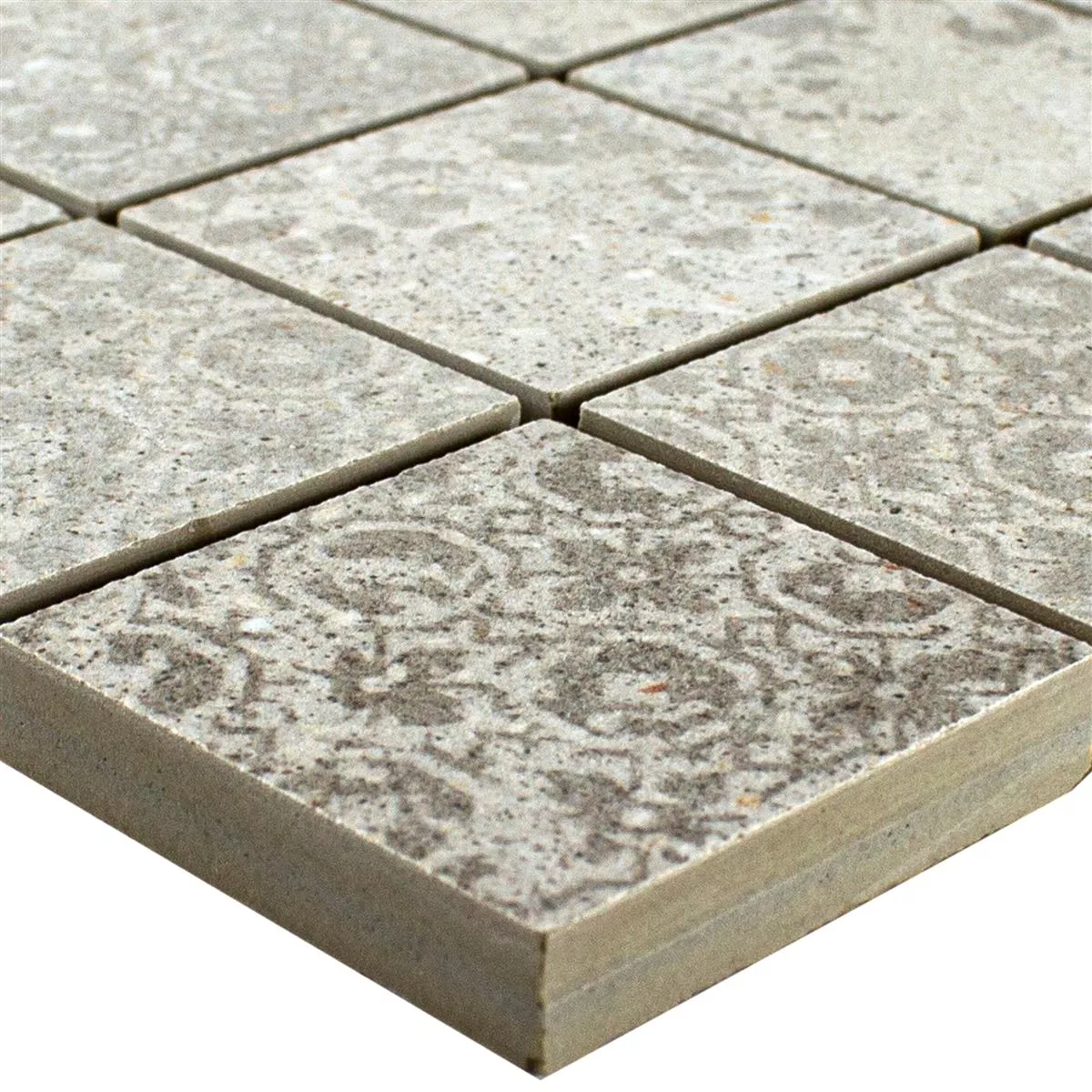 Ceramic Mosaic Tiles Eylem Retro Optic Beige Q48 Ceramic Mosaic Tiles Eylem Retro Optic Beige Q48
