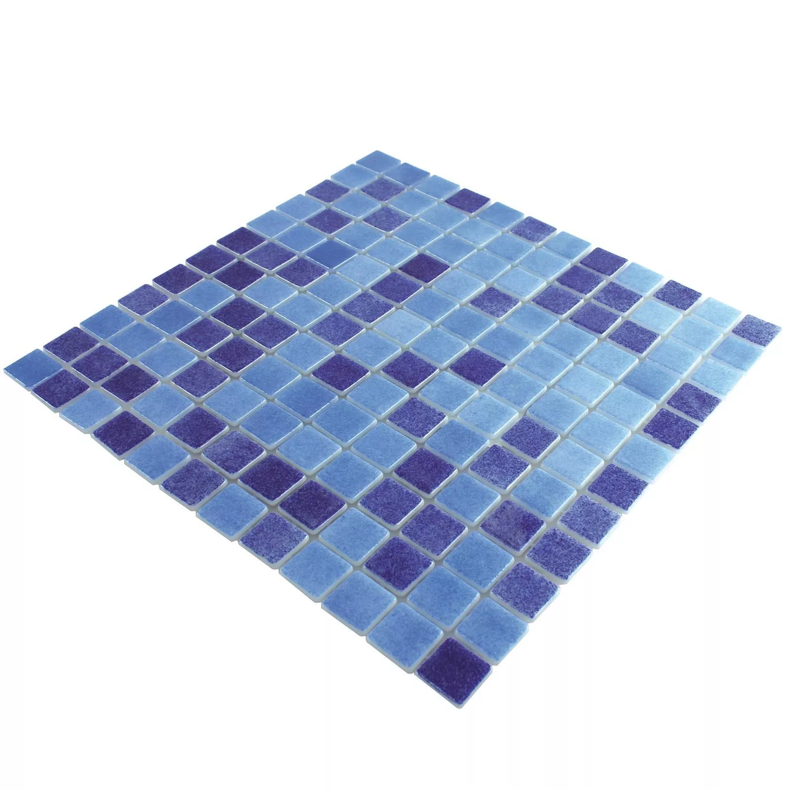 Sample Glass Swimming Pool Mosaic Lagune R11C Blue Mix
