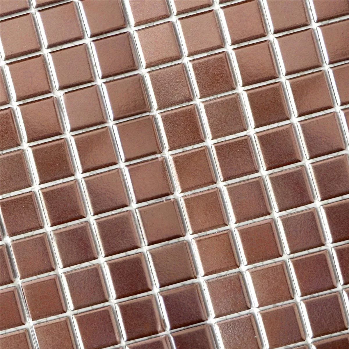 Ceramic Mosaic Tiles Zando Copper Square
