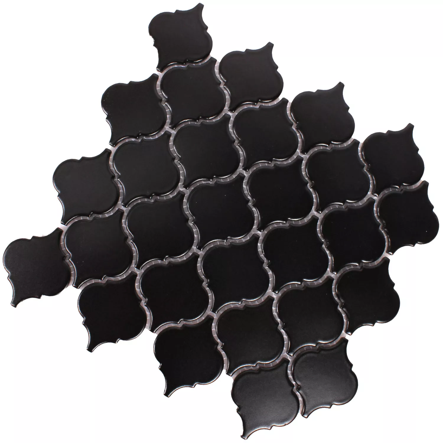 Mosaic Tiles Ceramic Florentiner Black Mat