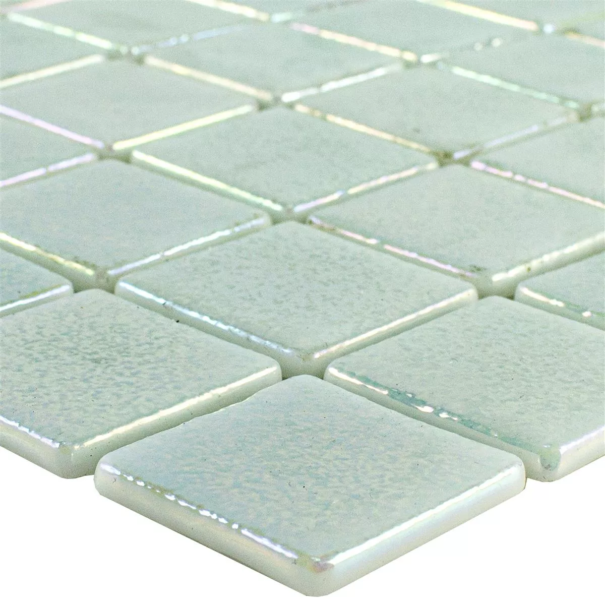 Glass Swimming Pool Mosaic McNeal Blanc 38