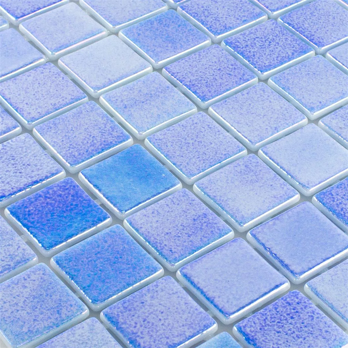 Sample Glass Swimming Pool Mosaic McNeal Blue 38