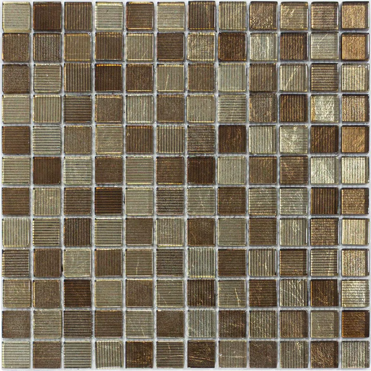 Sample Glass Mosaic Tiles Tyson Structured Bronze