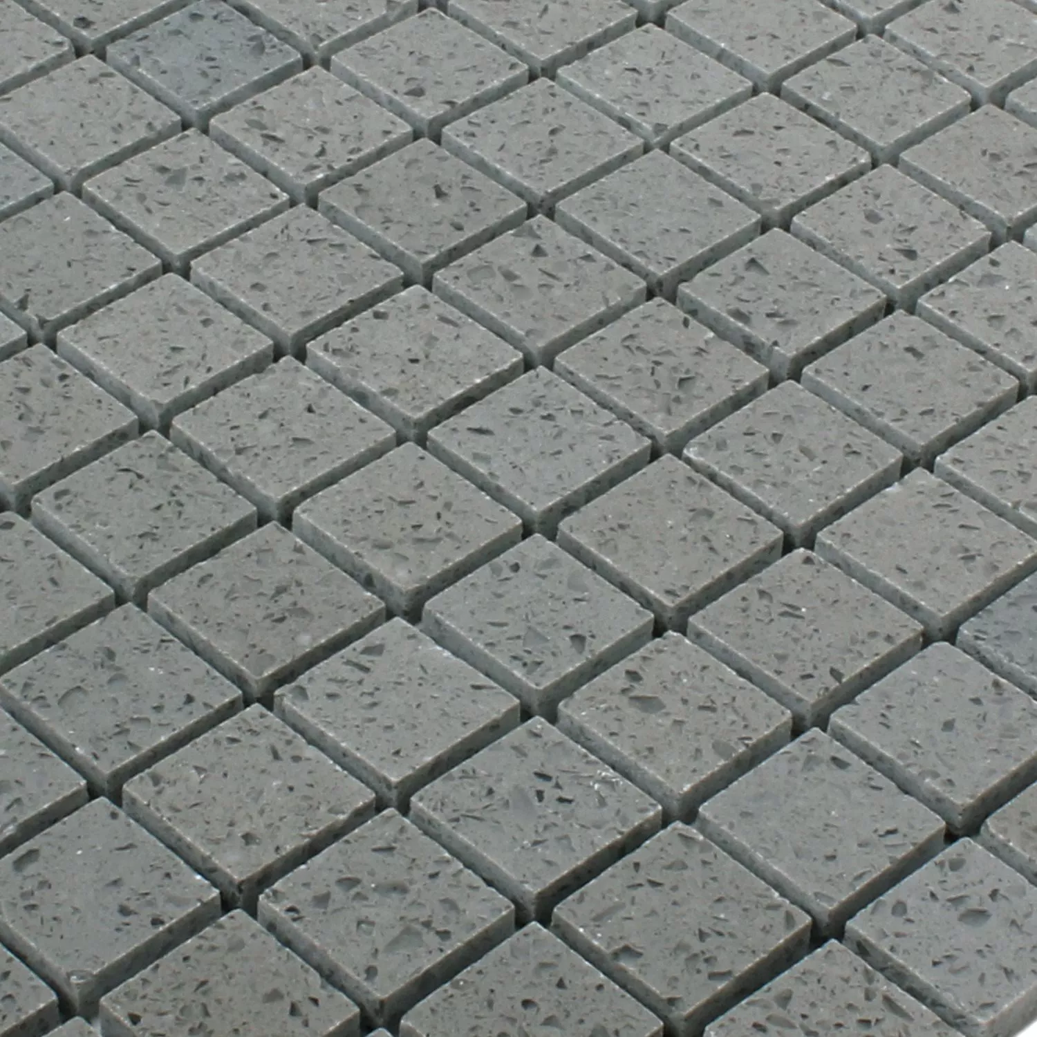 Mosaic Tiles Quartz Resin Grey 23