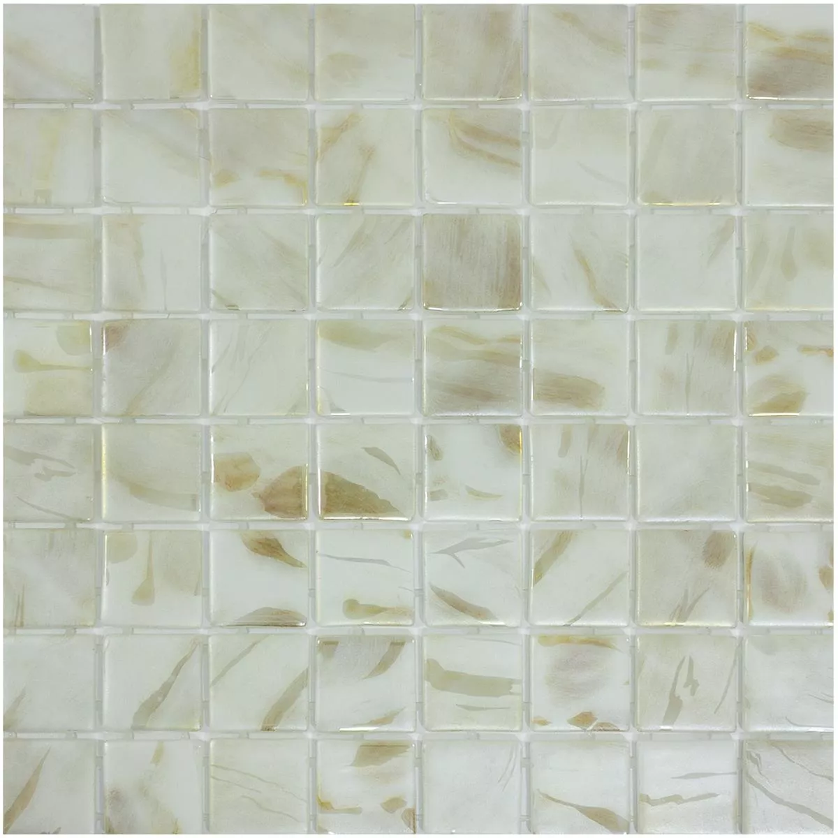 Glass Swimming Pool Mosaic Alassio Beige 38