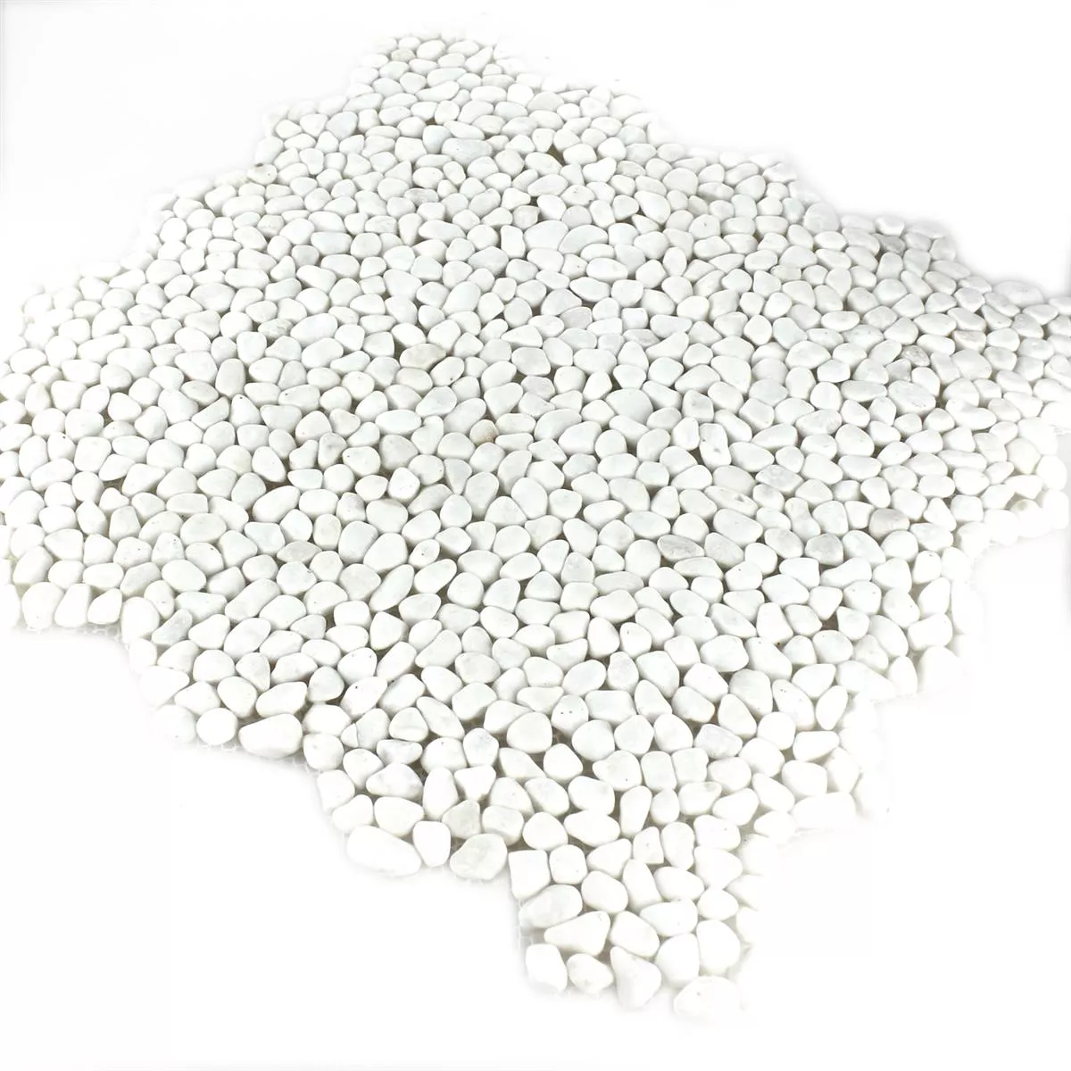 Sample River Pebbles Micro Mosaic White