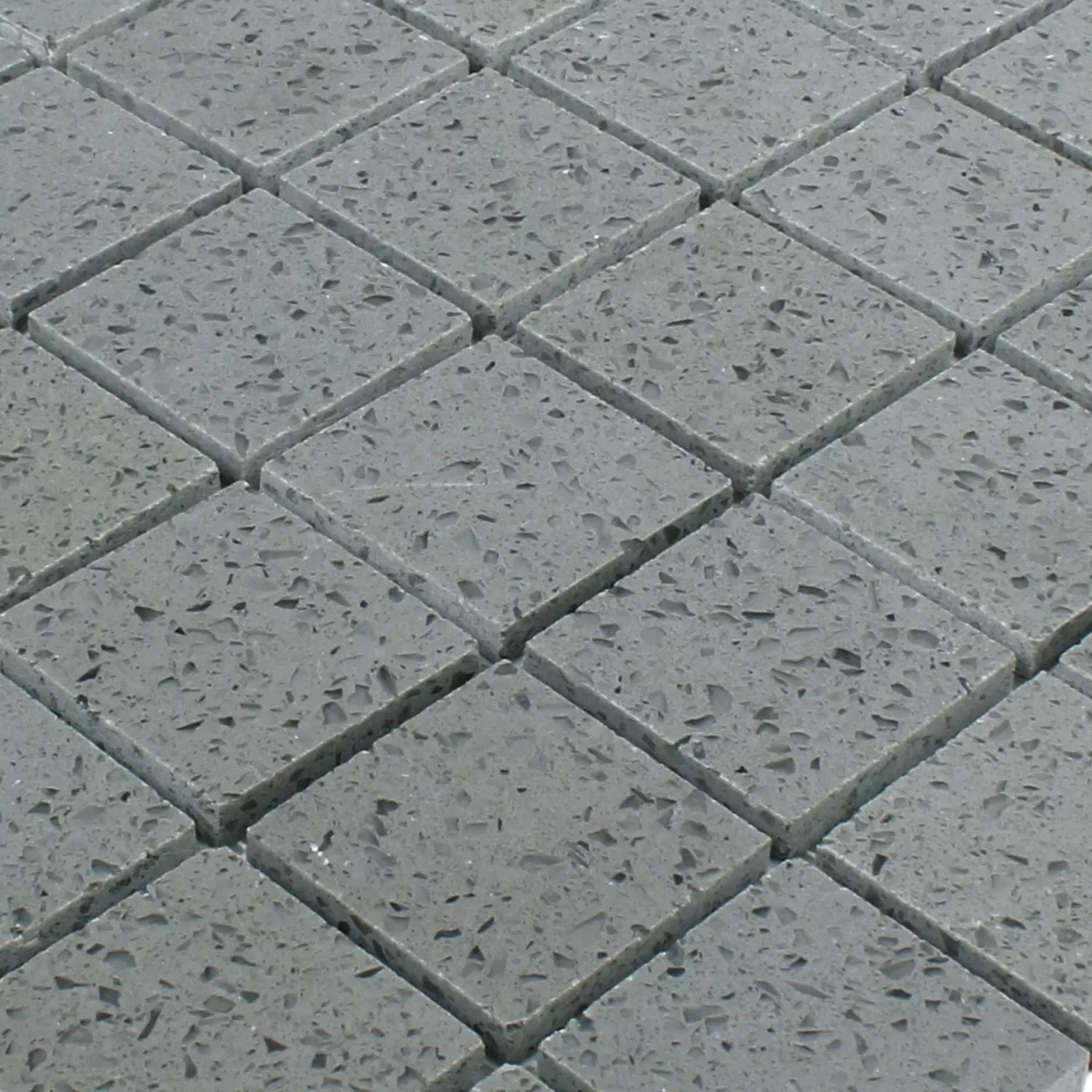 Mosaic Tiles Quartz Resin Grey 48