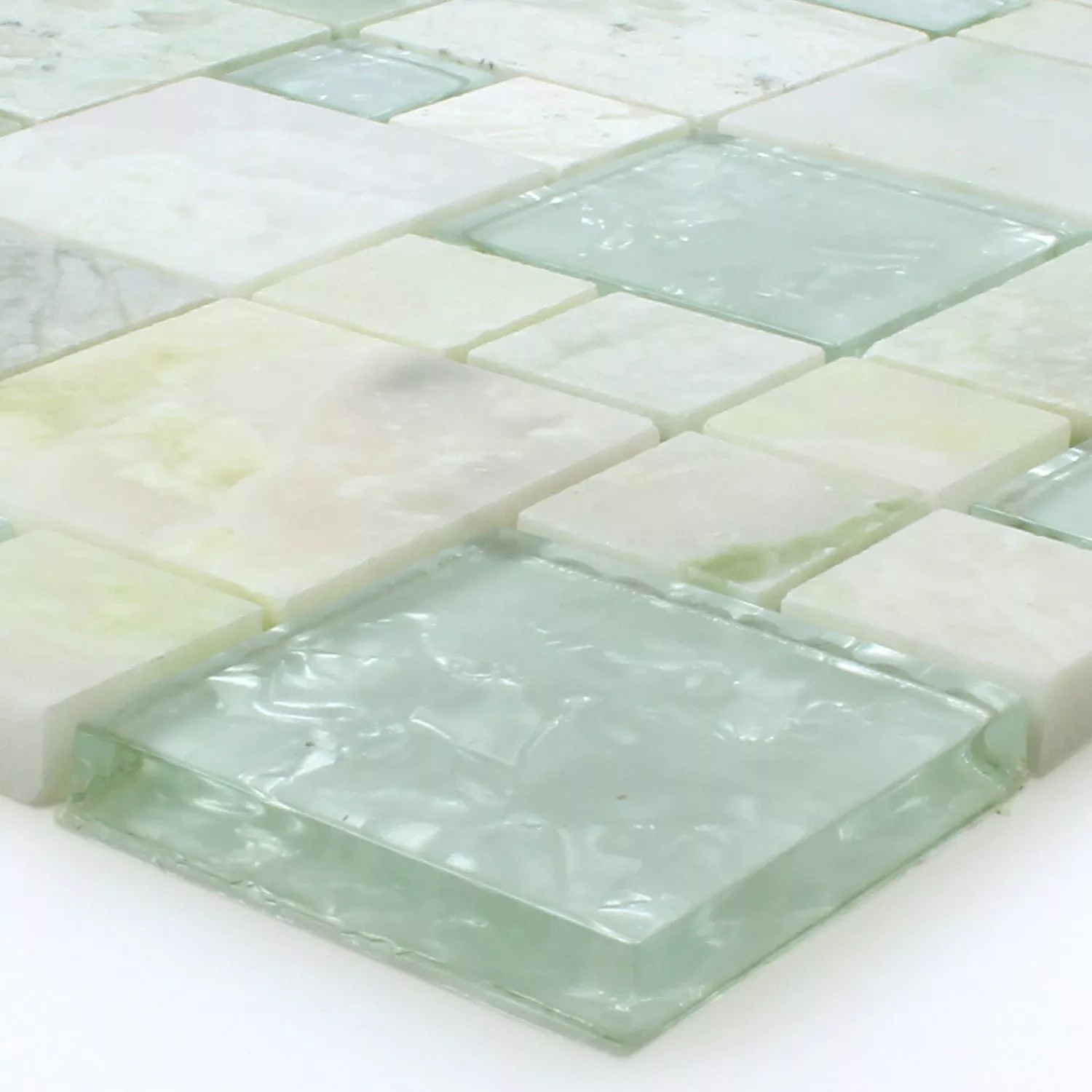 Mosaic Tiles Onyx Larinera Green Gold Mix