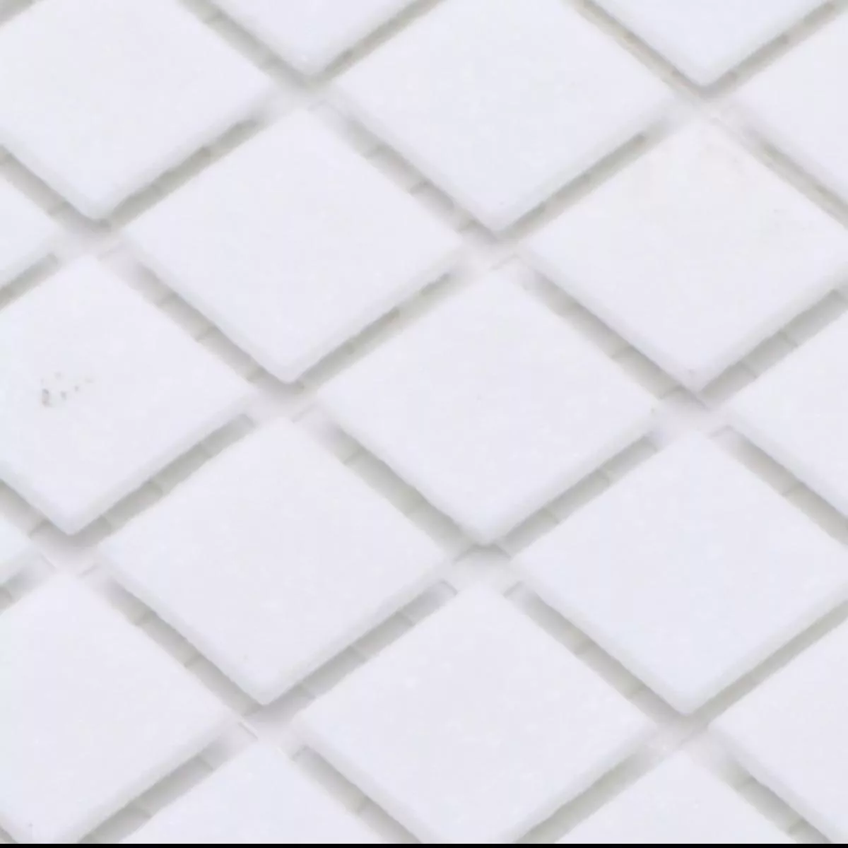 Sample Swimming Pool Mosaic Iceland Paper Glued Blanc