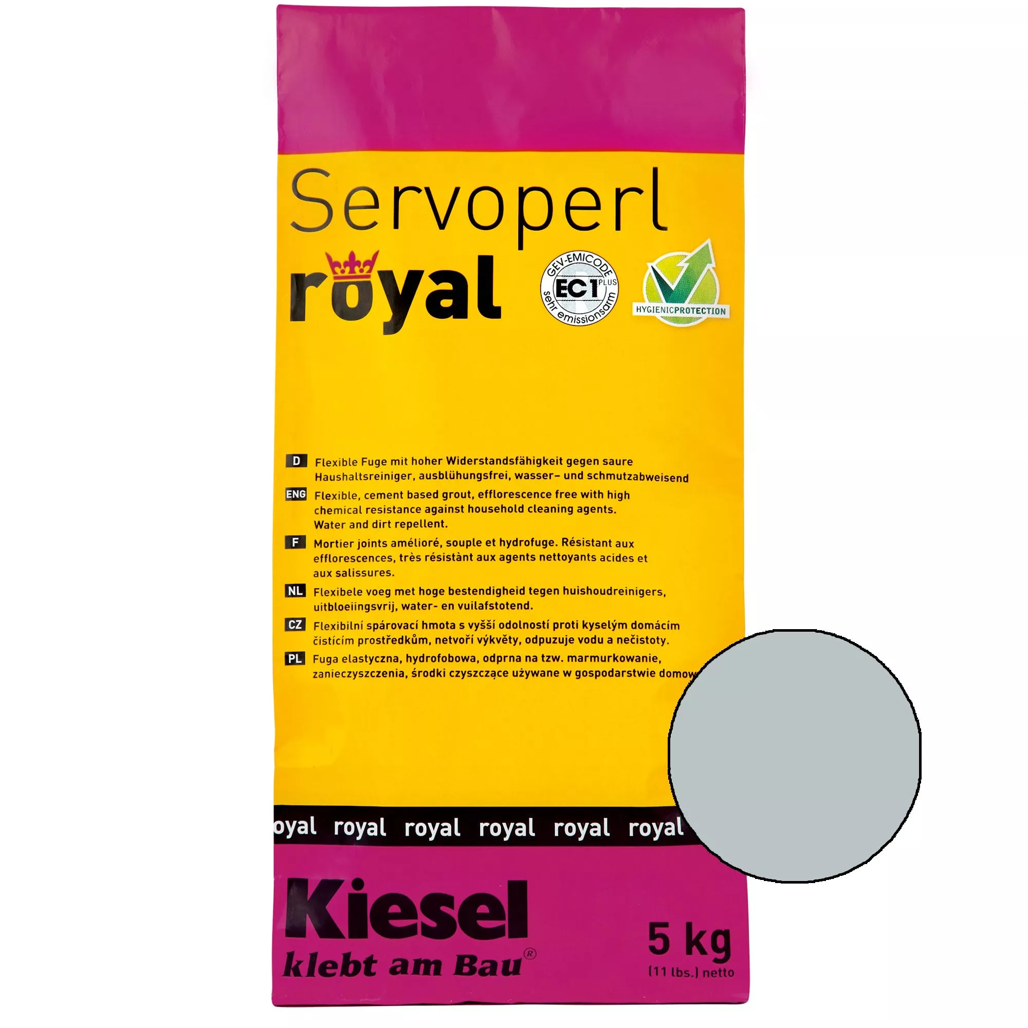 Kiesel Servoperl royal - Flexible, water- and dirt-repellent joint (5KG Manhattan)