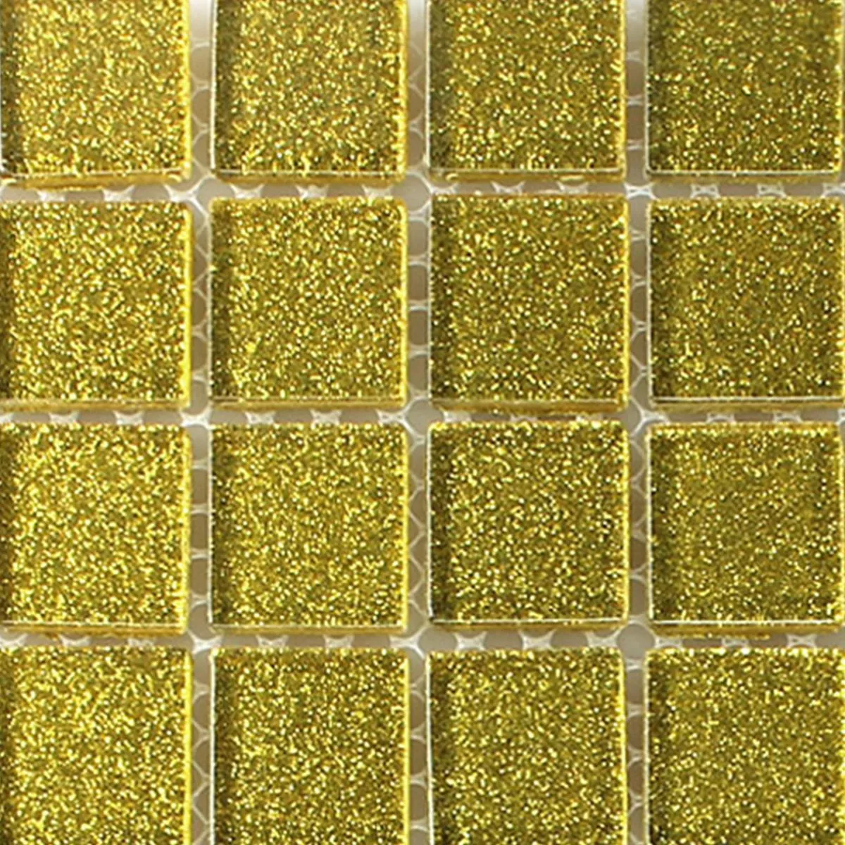 Sample Glass Mosaic Tiles Wichita Gold Glitter