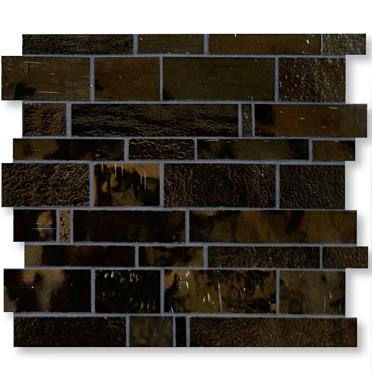 Glass Mosaic Tiles Trend-Vi Metropolis Noir Glass Mosaic Tiles Trend-Vi Metropolis Noir