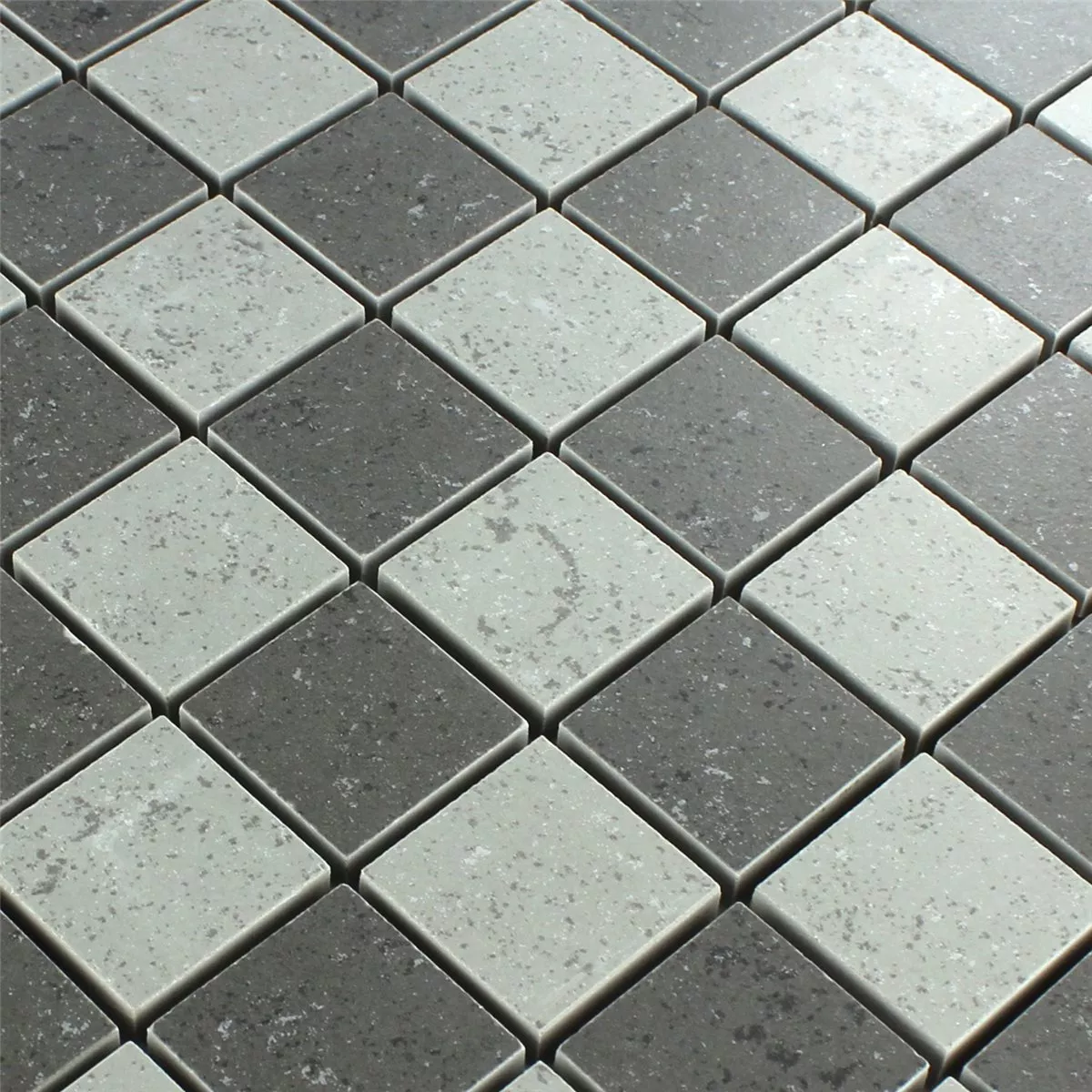 Sample Mosaic Tiles Chess Board Grey Mat
