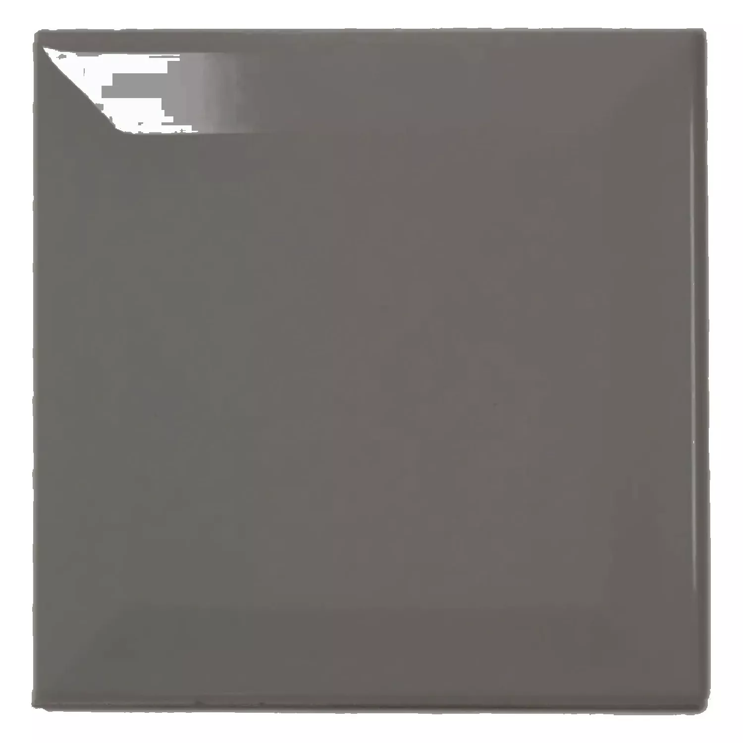 Metro tile Grey Glossy 10x10 cm Facet Catarina Marengo