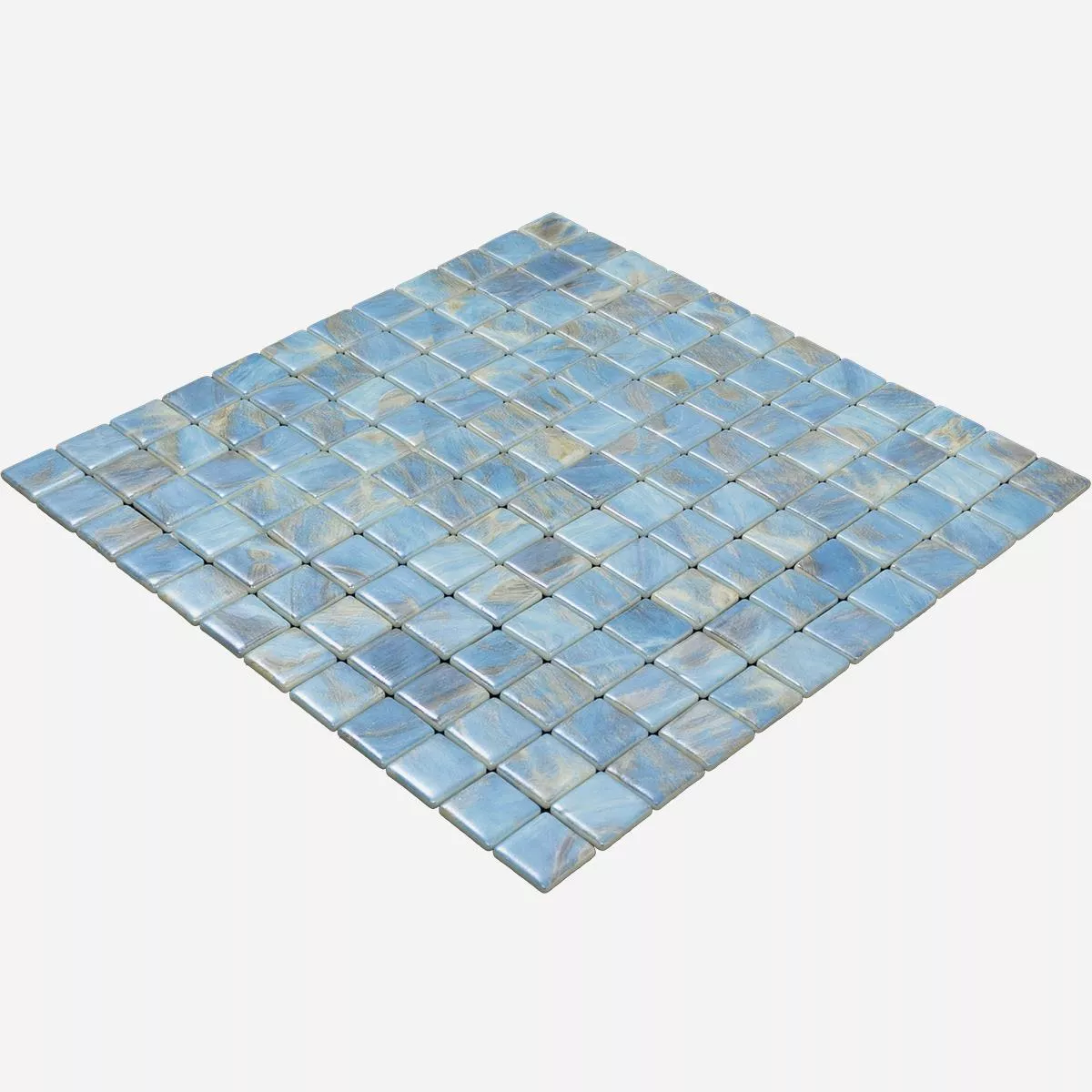 Glass Swimming Pool Mosaic Alassio Blue 25