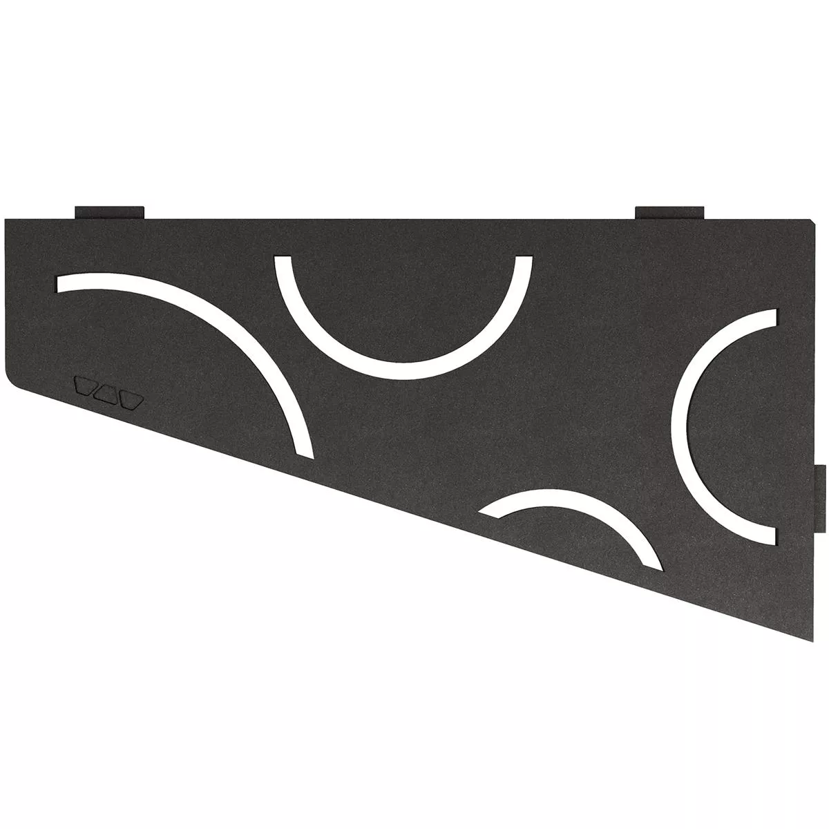 Wall shelf shower shelf Schlüter 4eck 15,4x29,5cm Curve Anthracite