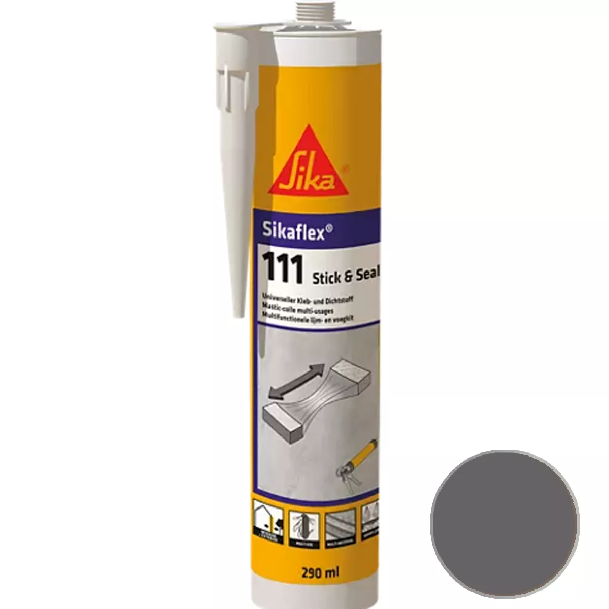 Adhesive and sealant Sikaflex-111 Stick & Seal Concrete Grey