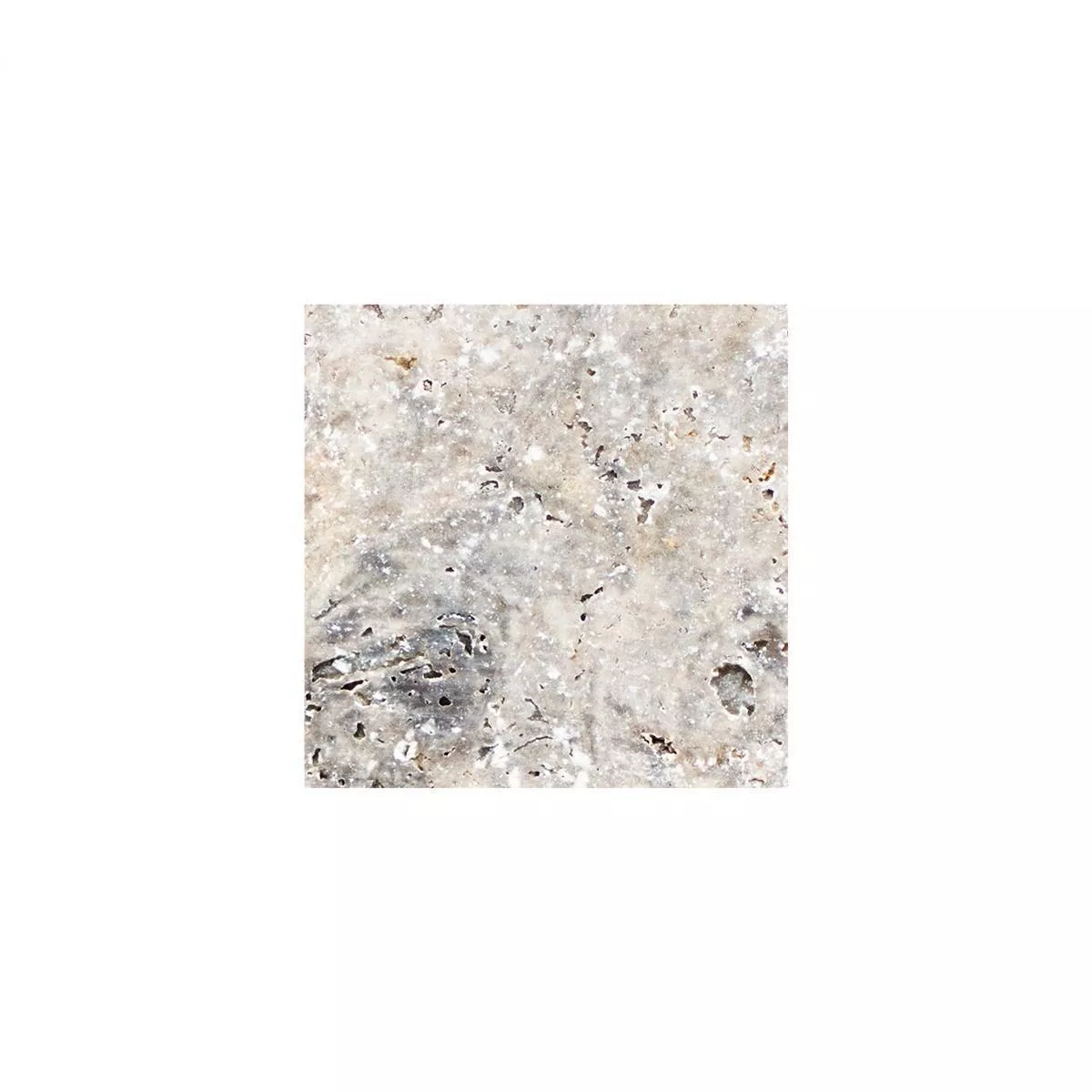 Sample Natural Stone Tiles Travertine Nestor Silver 30,5x30,5cm