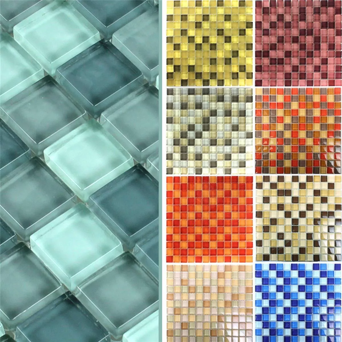 Sample Mosaic Tiles Glass Navarino