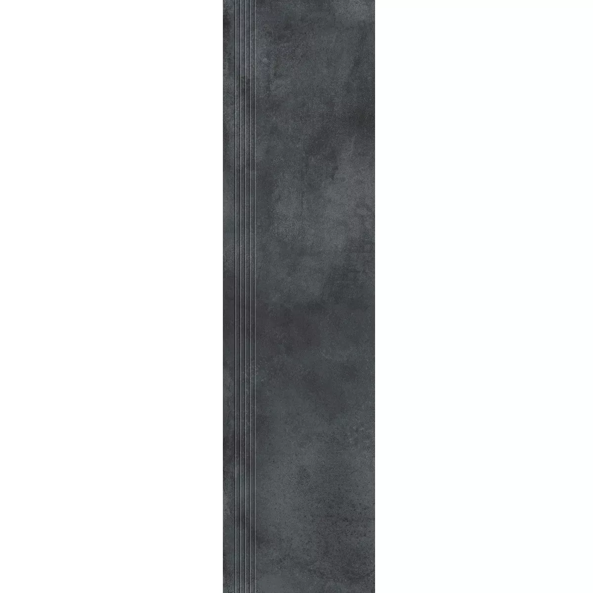 Rillenstufe Belgium Betonoptik Dunkelgrau 30x120 cm