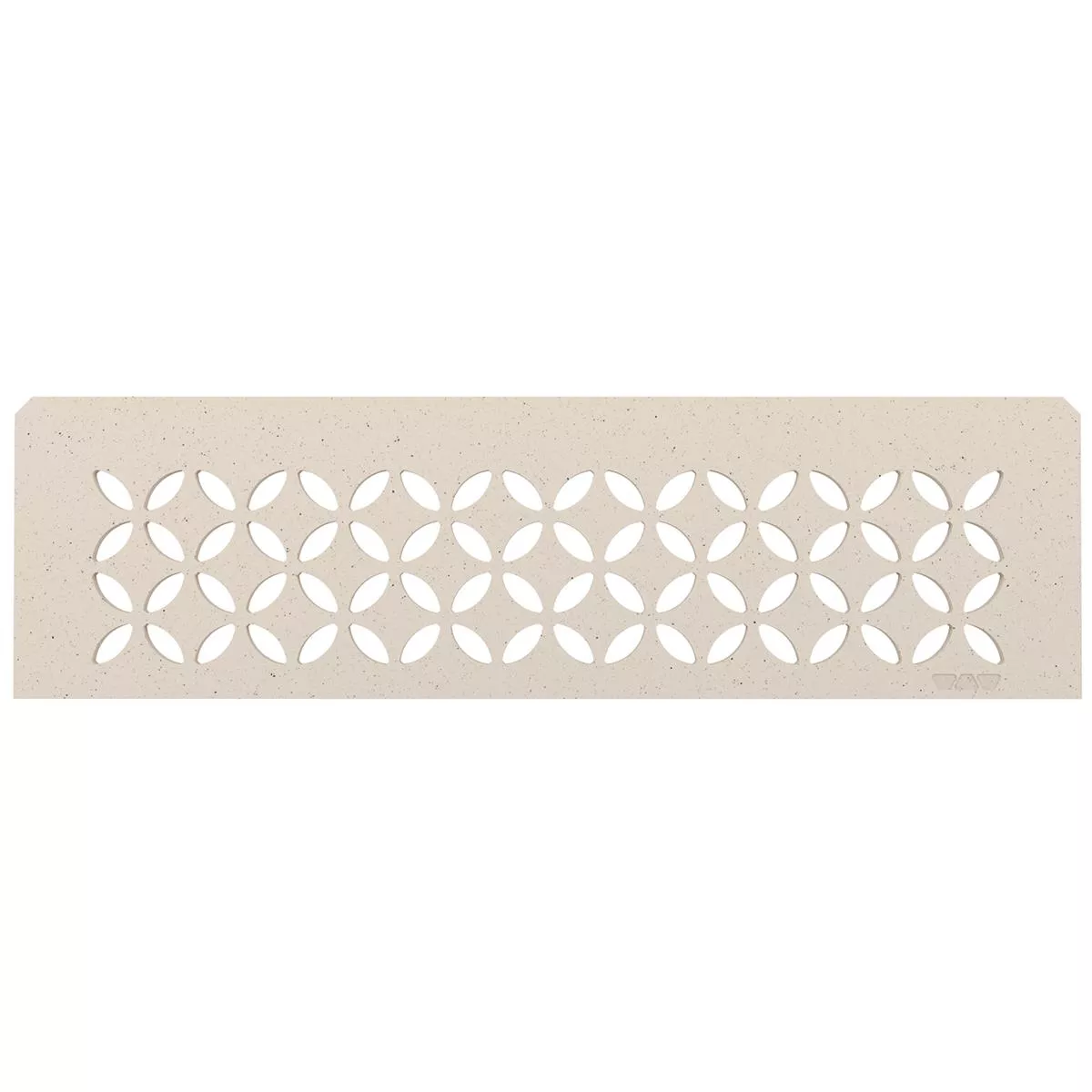 Nischen Wandablage Schlüter Rechteck 30x8,7cm Floral Elfenbein