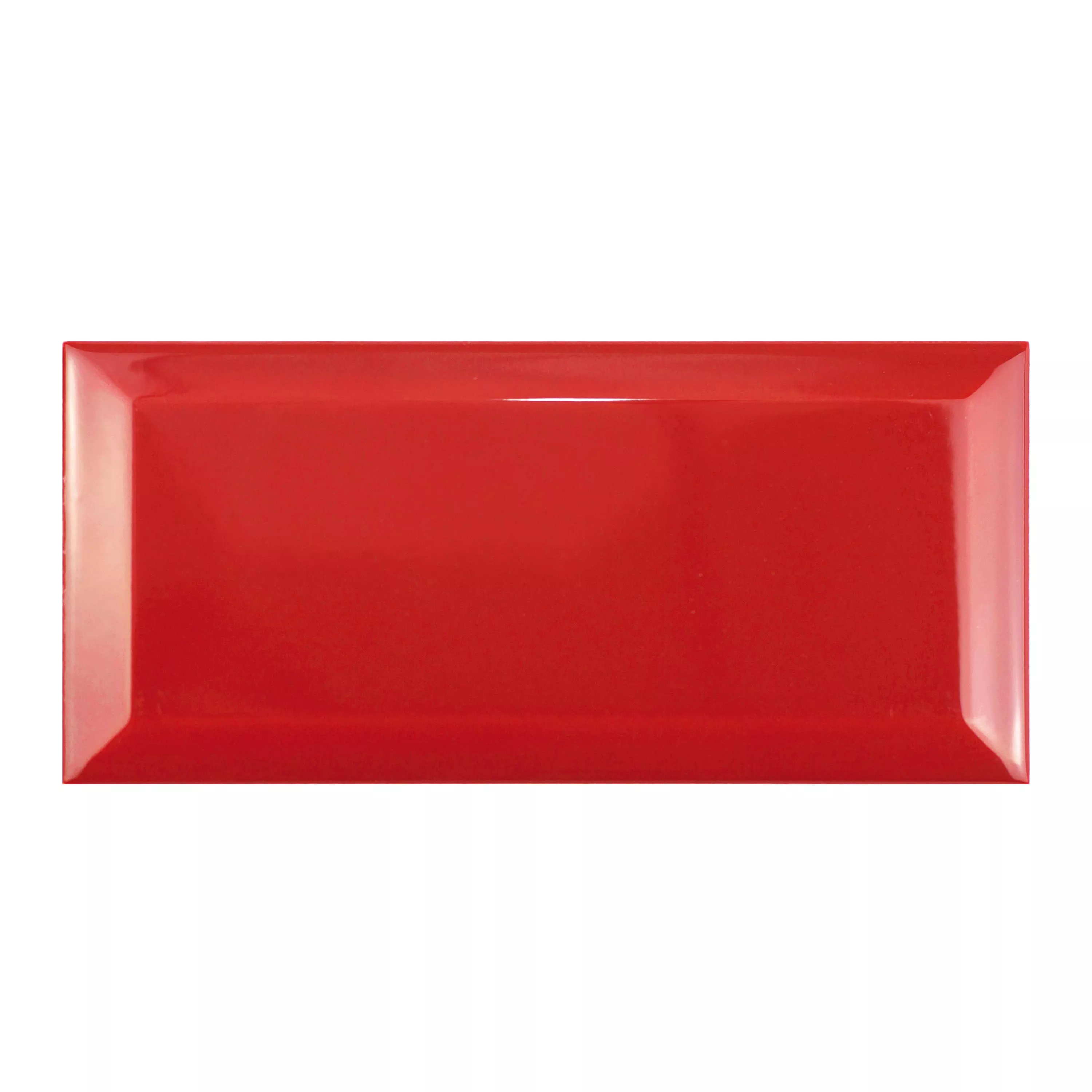 Metro Wall Tiles Brasilia Facet 7,5x15x0,7cm Rojo Metro Wall Tiles Brasilia Facet 7,5x15x0,7cm Rojo