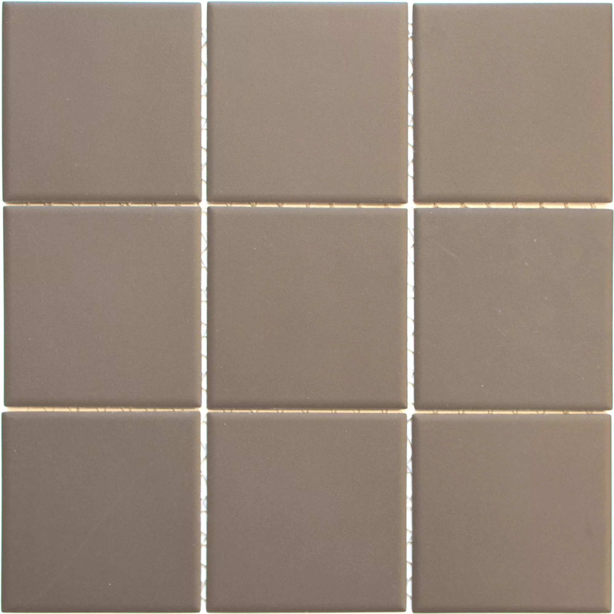 Ceramic Mosaic Miranda Brown Non-Slip Unglazed Q97
