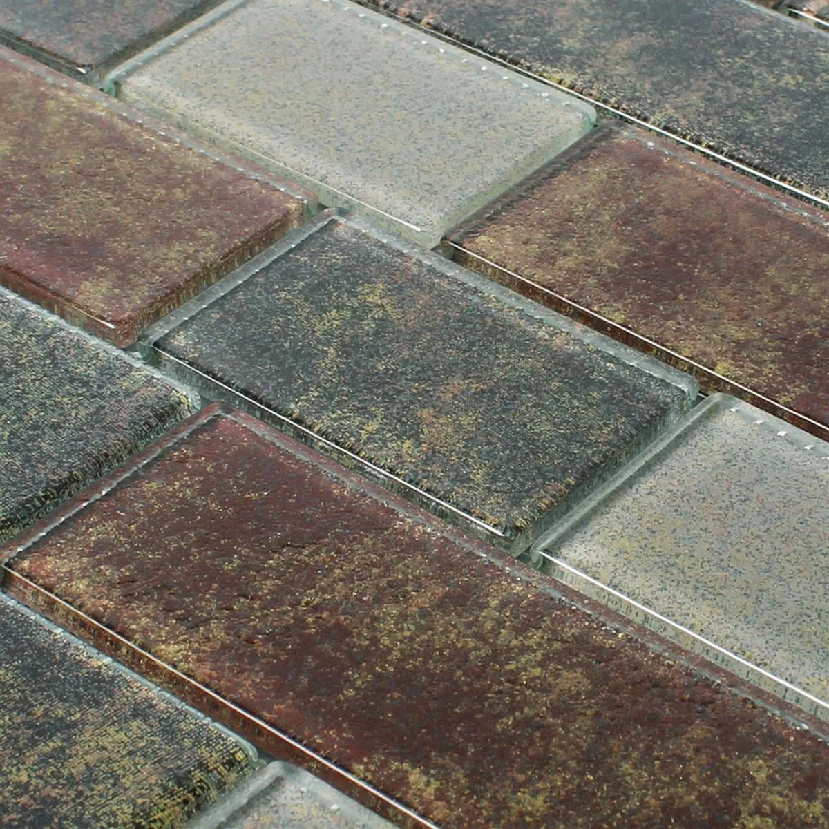 Glass Mosaic Tiles Richmond Rustik Brown