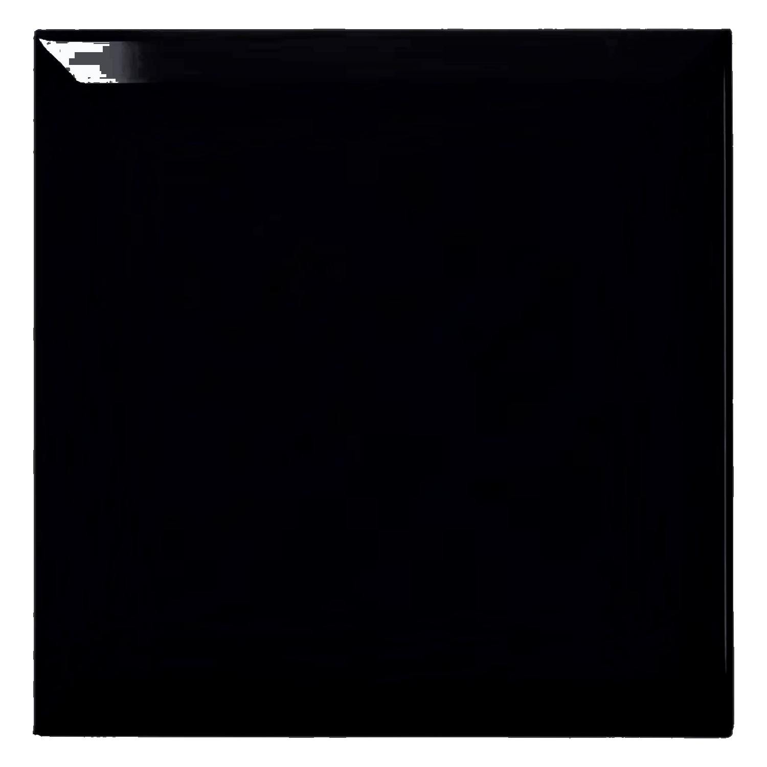 Metro tile Black Glossy 20x20 cm Facet Freetown Negro