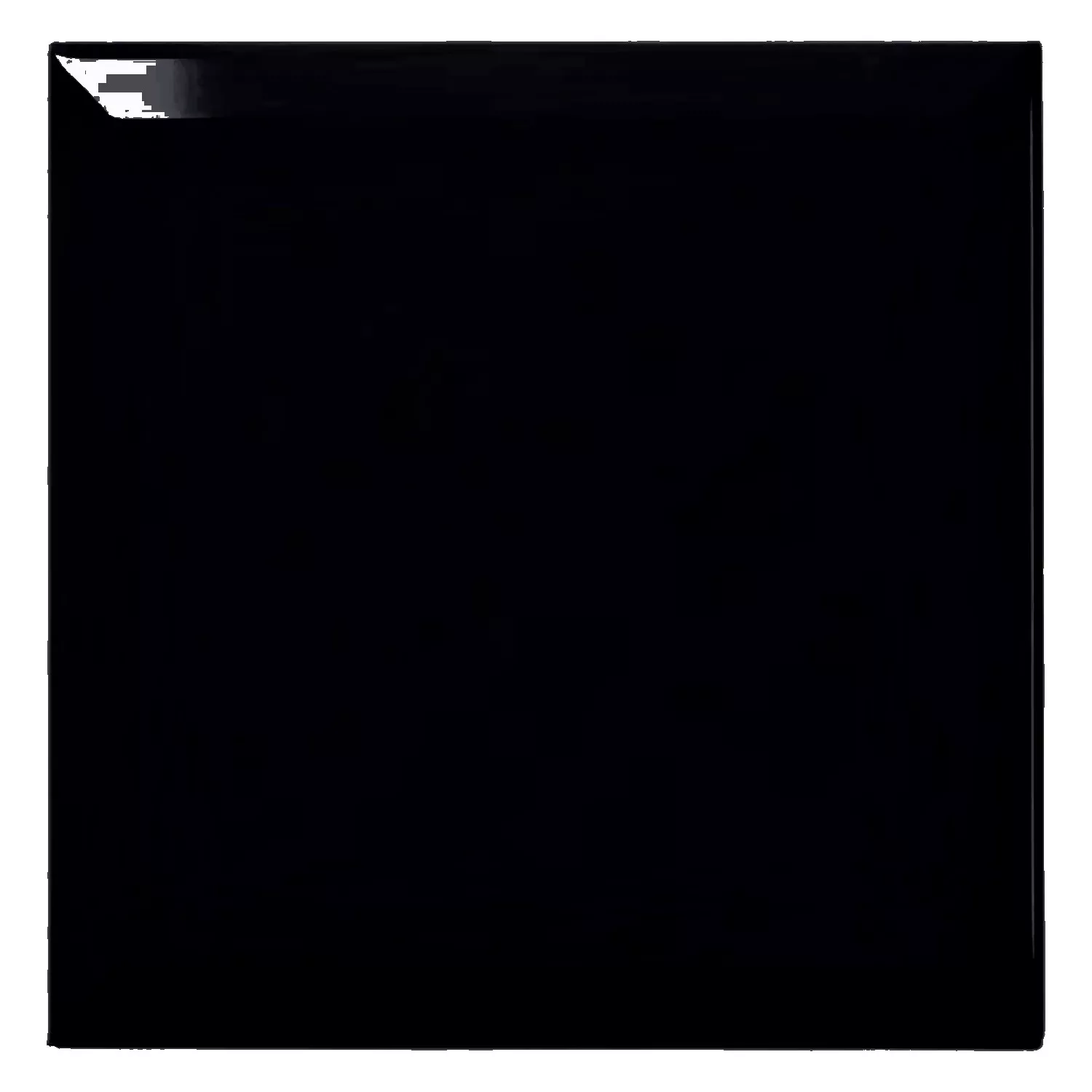 Metro tile Black Glossy 20x20 cm Facet Freetown Negro