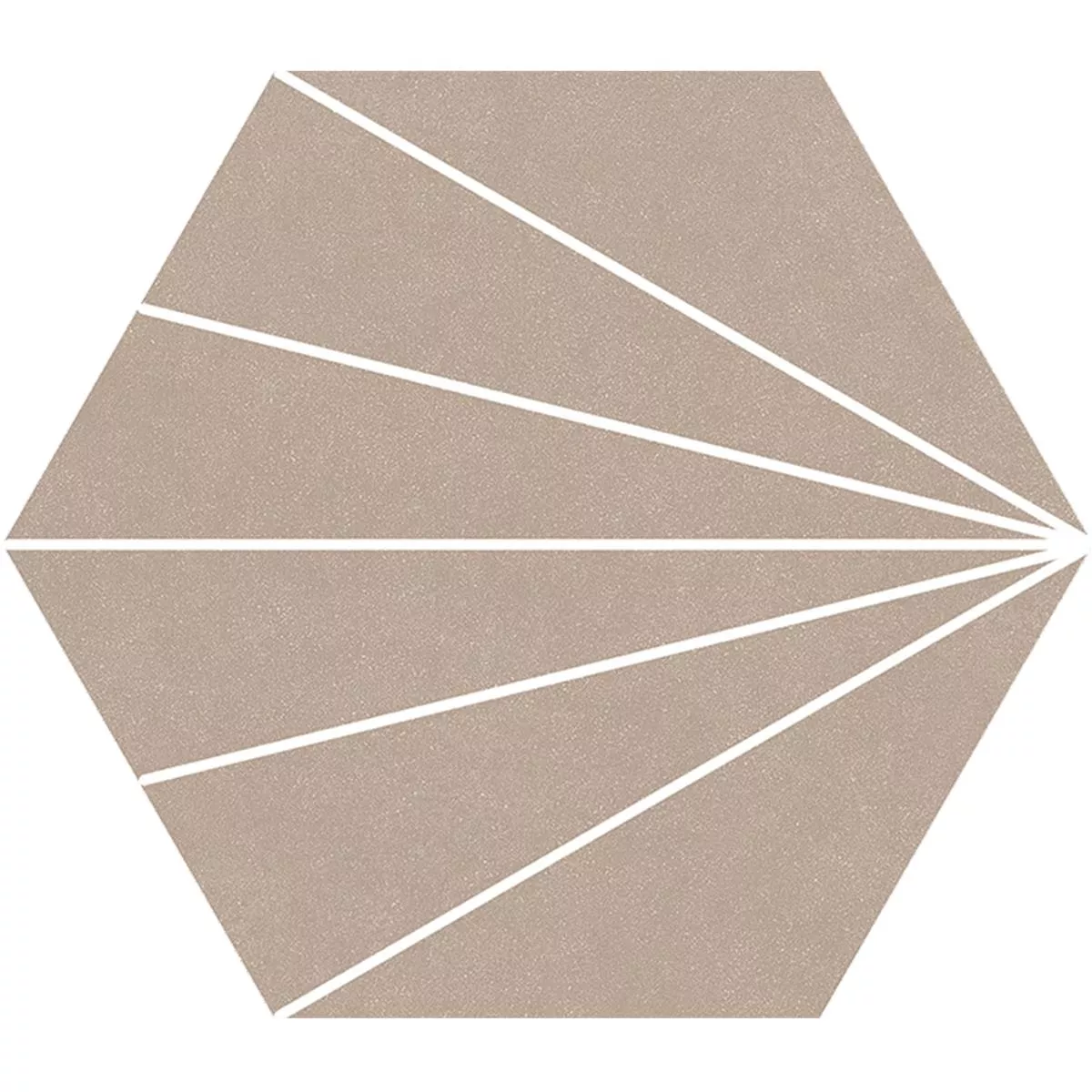 Porcelain Stoneware Tiles Millennium Hexagon 3D Optic Taupe 22,5 x 25,9cm Porcelain Stoneware Tiles Millennium Hexagon 3D Optic Taupe 22,5 x 25,9cm