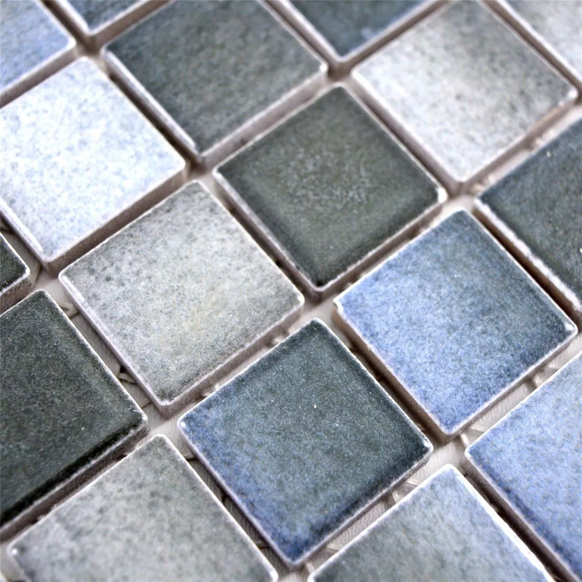 Ceramic Mosaic Tiles Picasso Grey Blue